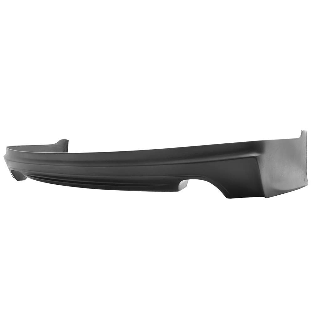 IKON MOTORSPORTS PU Black Rear Bumper Lip Spoiler Splitter for 2008-2010 Honda Accord (2009 Model) - Enhances Aerodynamics & Sporty Style for Street Racing & Car Shows