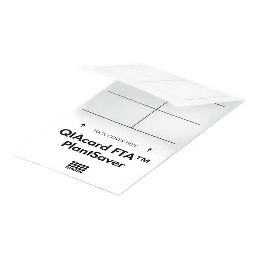 Whatman WB120065 FTA PlantSaver Card - 4 Sample Areas Per Card (Pack of 100) | DNA Collection & Preservation for Plant Research, Field Studies & Laboratory Analysis