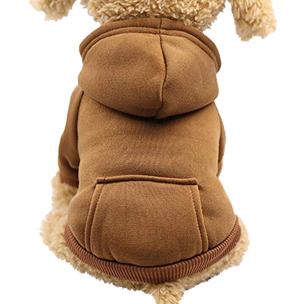 Lotus Flower Pet Hoodie Sweatshirt with Pocket - Soft Polyester Dog Clothes for Small Medium Large Dogs - Cozy Winter Outfit for Walking & Outdoor Activities