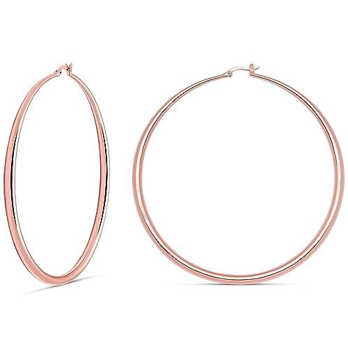 Rose Gold Plated / 3.4 in - XX-LARGE