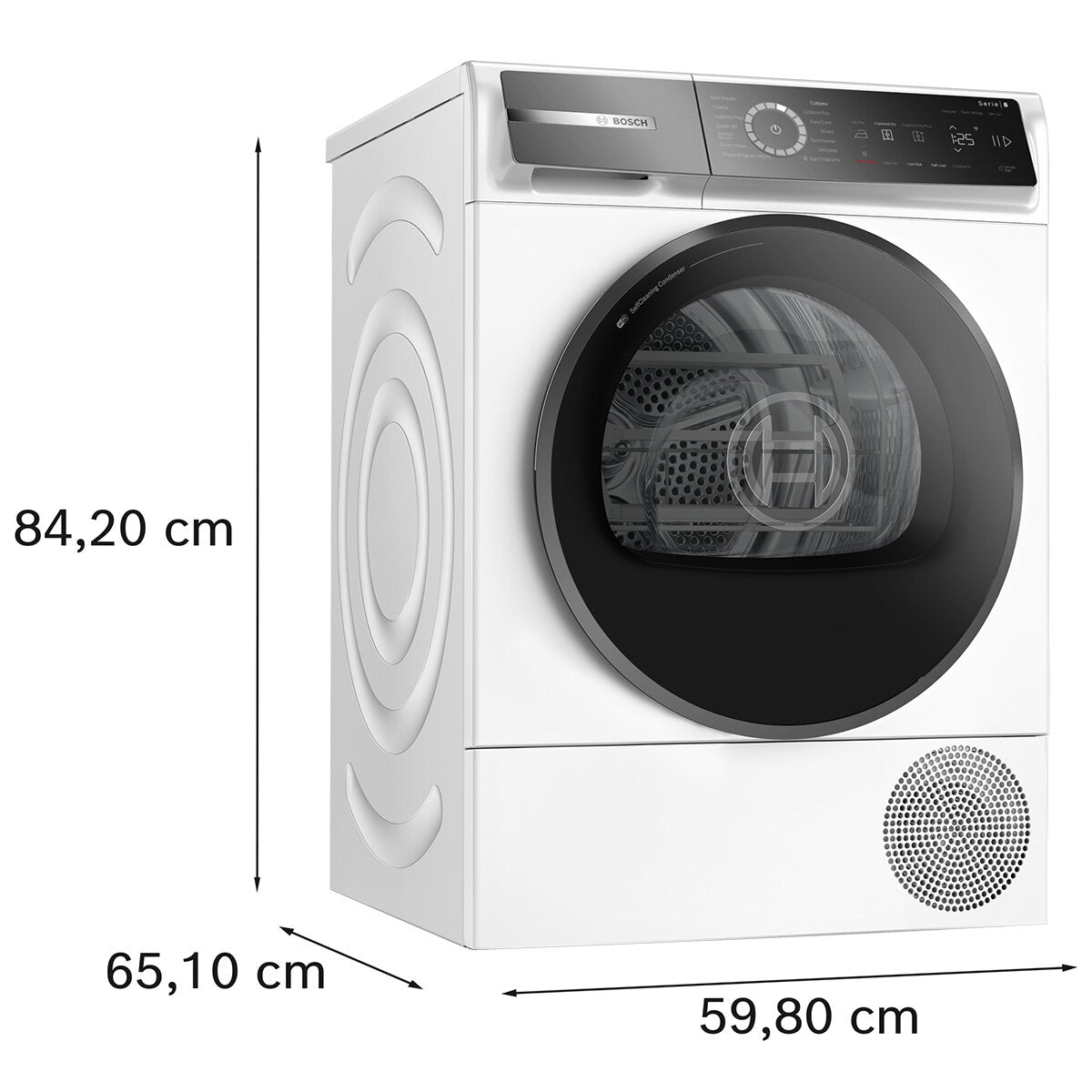 Bosch Series 8 8kg Heat Pump Dryer WQB235B8AU - Energy Efficient Laundry Solution for Home & Apartment Use