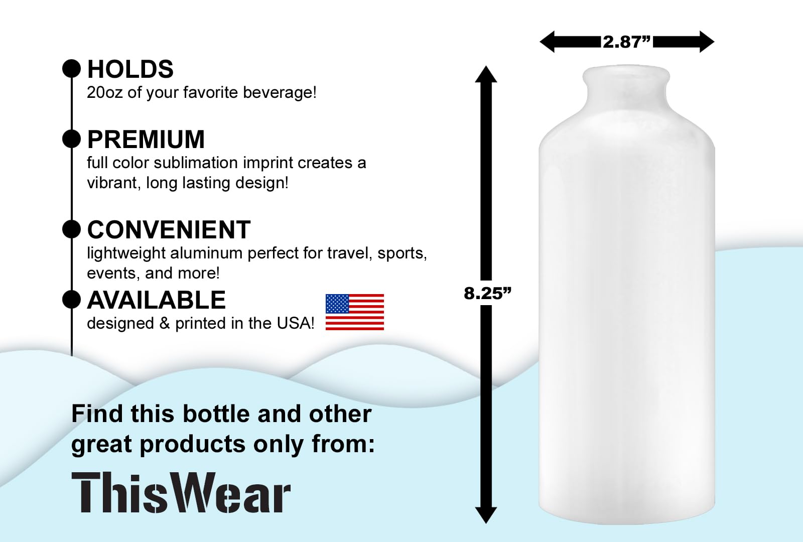 2025 Graduation Party Supplies - Class of 2025 Senior Gift Set with 2-Pack 20oz Aluminum Water Bottles, Carabiner Clip & Sport Top - Perfect for Graduation Celebrations, School Events & Outdoor Activities