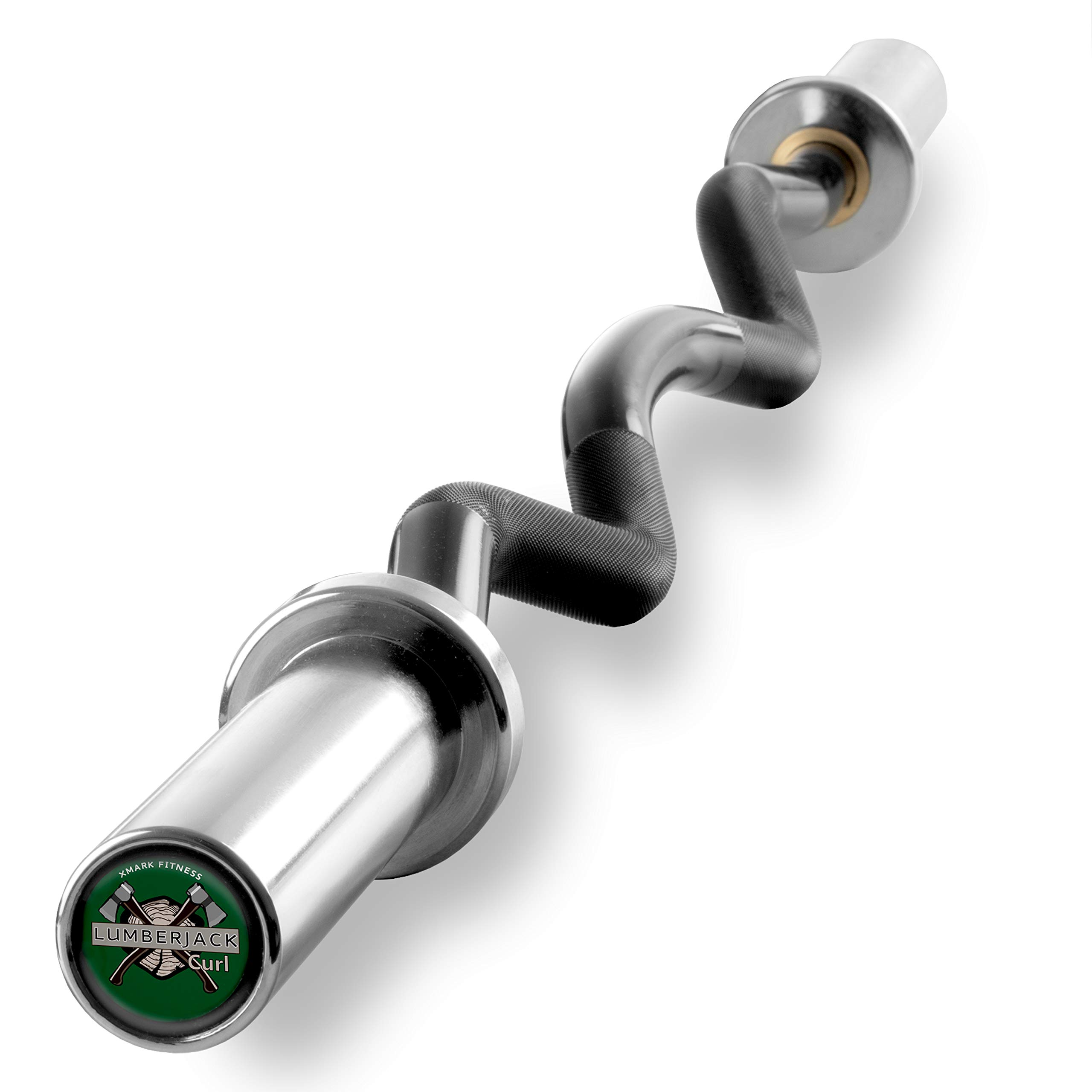 **Lumberjack Olympic Weight Bar - 7ft 45LB Powerlifting Bar with High Weight Capacity for CrossFit, Strength Training & Home Gym Workouts**