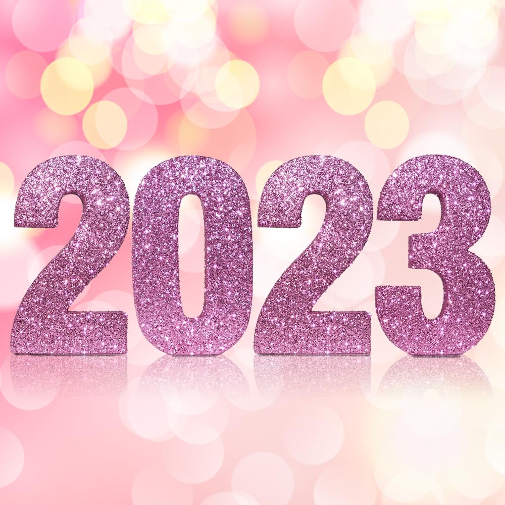 Pink Glitter Number 0 Sign - 7.8 Inch Birthday Party Decor, Anniversary Table Centerpiece, Cake Topper for Baby Shower, Wedding & Special Events