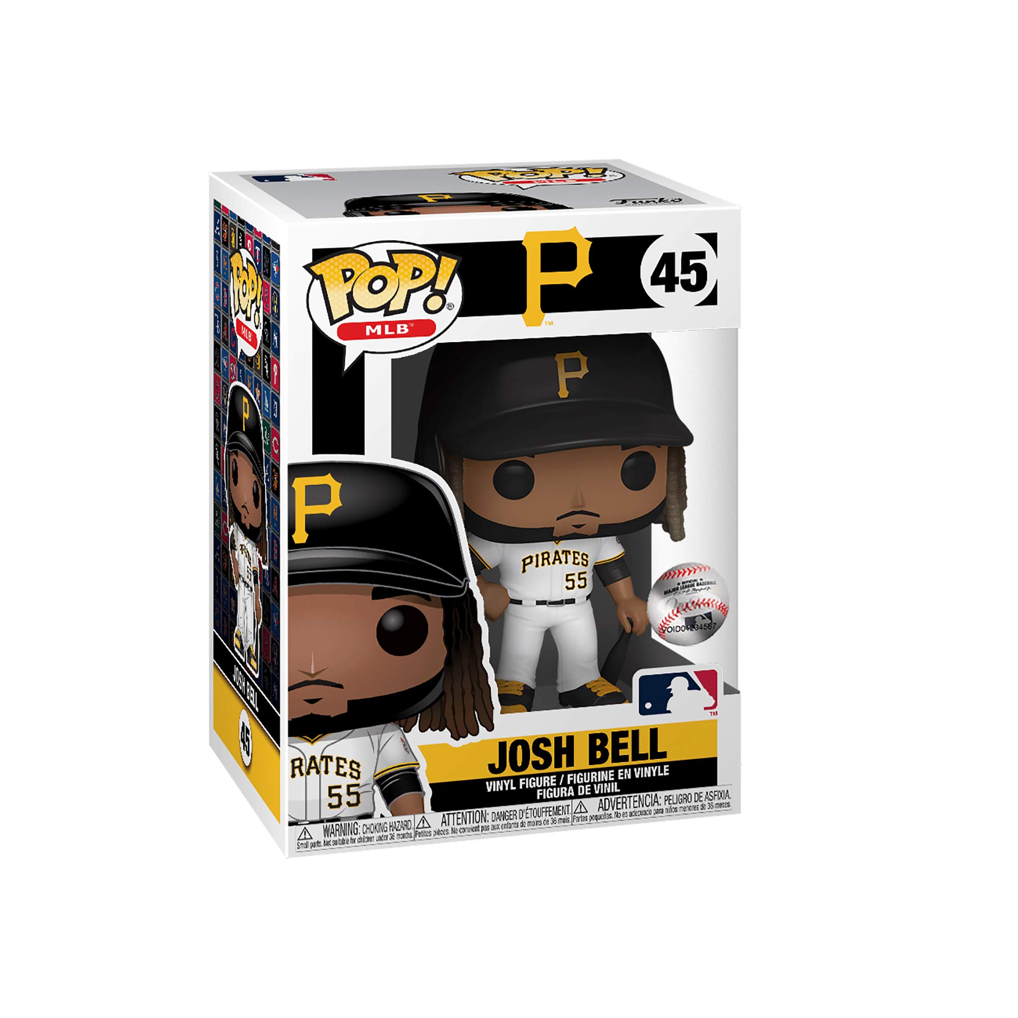 Funko POP! Vinyl Figure: Josh Bell - Pittsburgh Pirates MLB Collectible for Baseball Fans & Gift Ideas - Perfect for Display, Office Decor, and Sports Memorabilia Collections