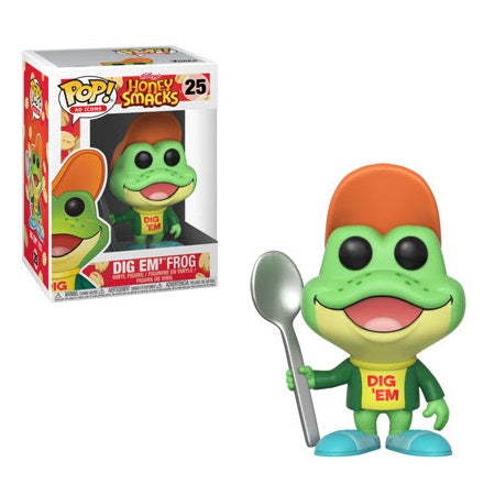 Funko Pop! AD ICONS: Kellogg's Honey Smacks Dig Em' Frog #25 Collectible Figure - Perfect for Pop Culture Fans & Retro Cereal Lovers - Great for Display, Gifts, and Nostalgic Home Decor