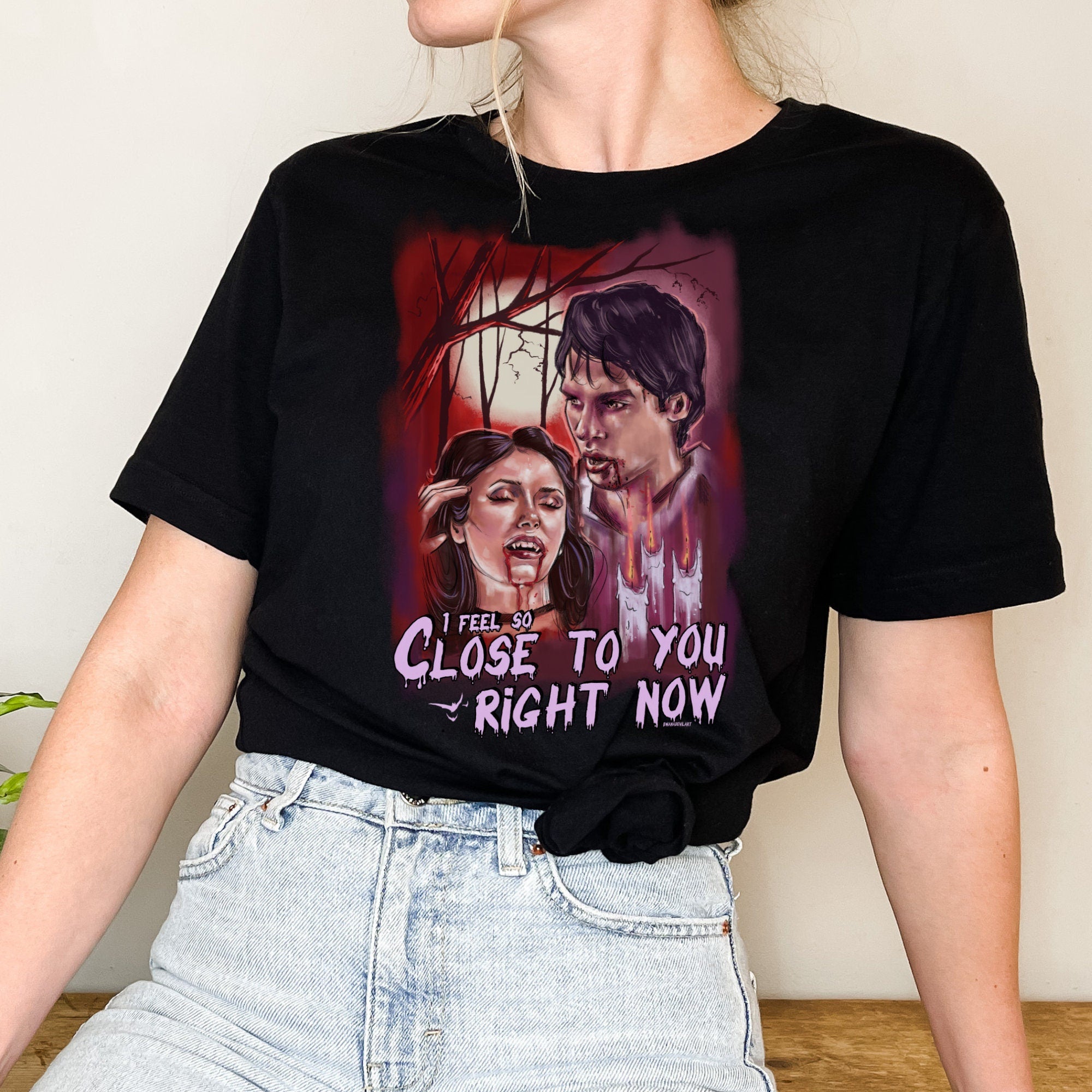 Team Delena Shirt | The Vampire Diaries Damon Salvatore T-Shirt | TVD Merch & Fan Gift | Salvatore Brothers Apparel | Perfect for Cosplay, Halloween & Vampire Diaries Fans