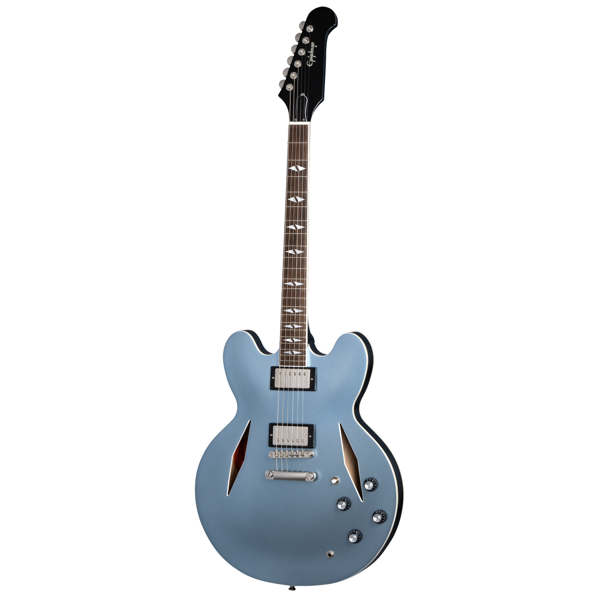 Epiphone Dave Grohl DG335 Electric Guitar with Hard Case - Pelham Blue Finish | Perfect for Rock, Blues & Stage Performances