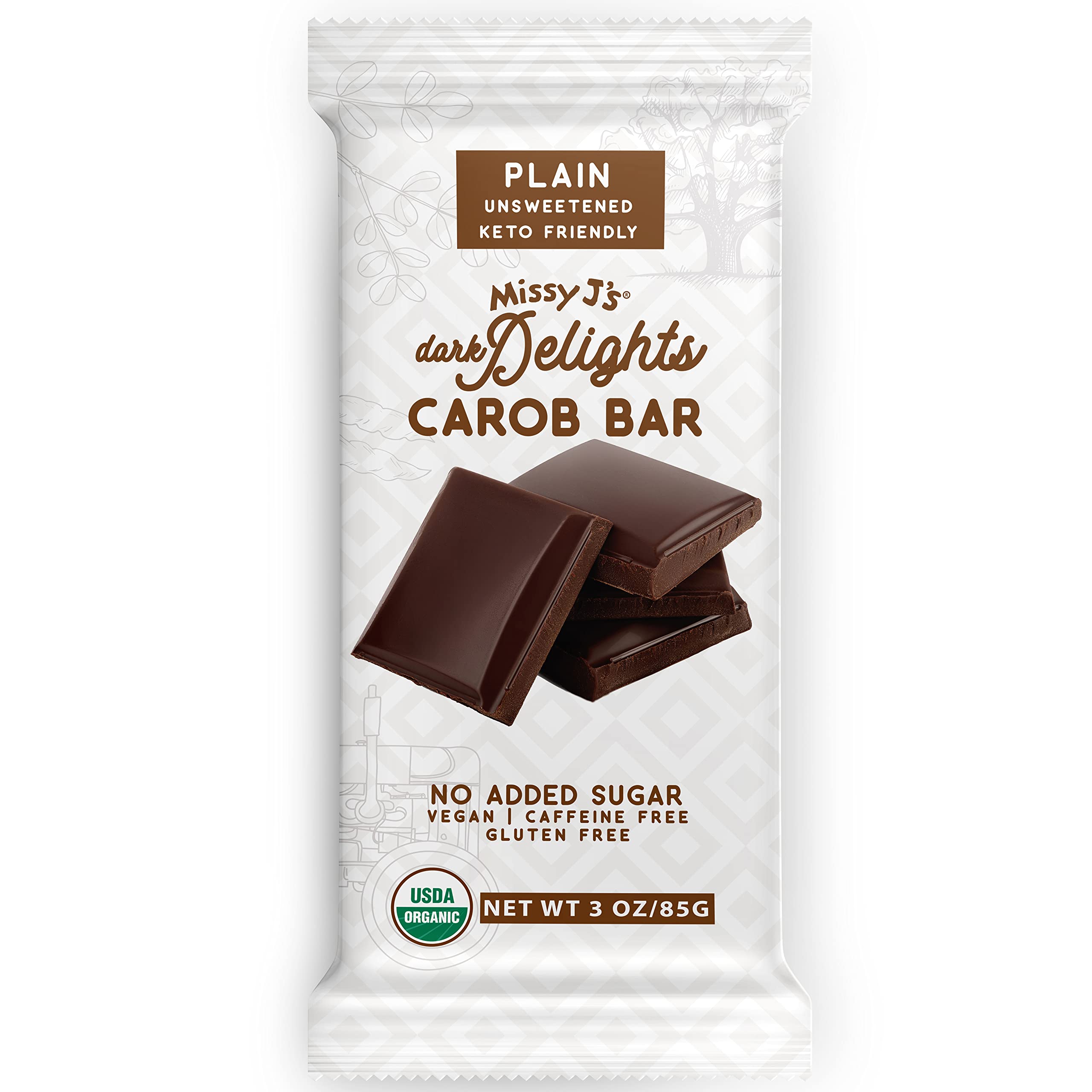 Organic Carob Sampler Pack - Vegan, Gluten-Free Chocolate Substitute for Healthy Snacks & Baking
