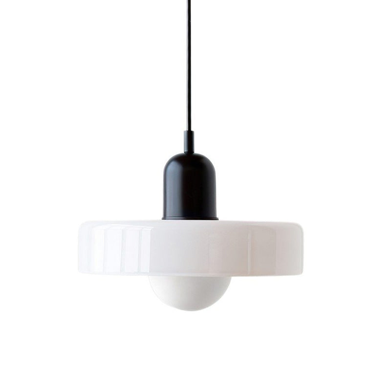Modern Disc Orb Pendant Light Fixture - Sleek Minimalist Ceiling Lighting for Dining Room, Kitchen, Bedroom & Living Room Decor