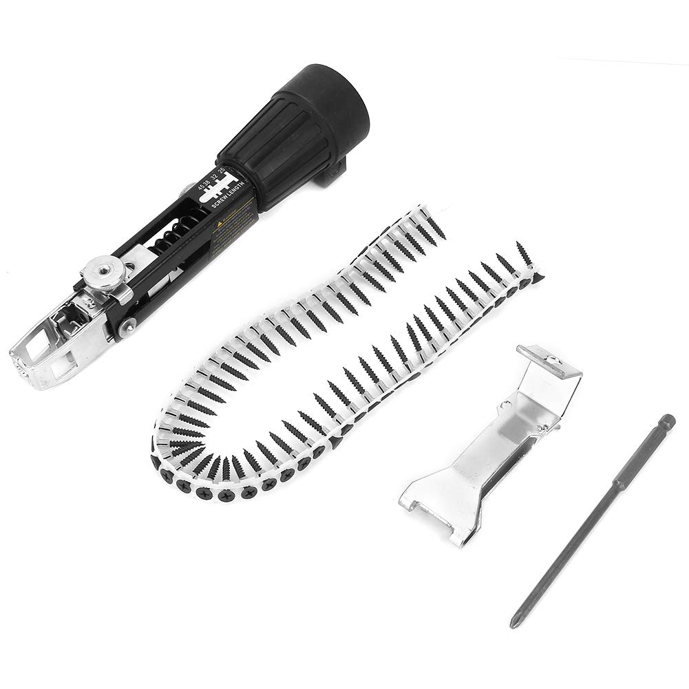ViaGasaFamido Cordless Automatic Nail Gun Drill Chain Set - Drywall Screw Gun Attachment & Electric Drill Adapter for Woodworking | Perfect for DIY Projects, Home Renovation, and Professional Construction Work