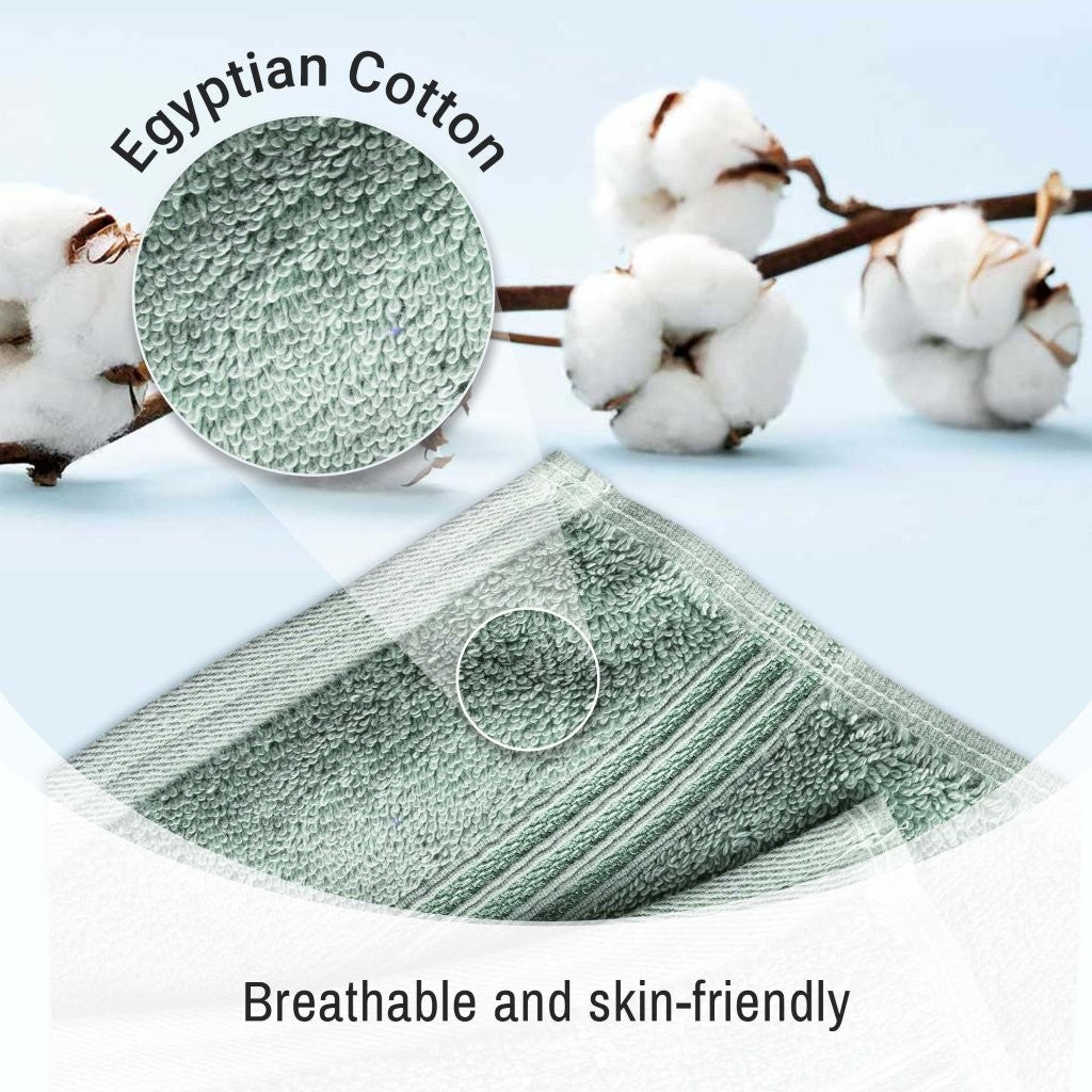 Premium 6-Piece Egyptian Cotton Towel Set - Ultra Soft, Highly Absorbent Bath Towels for Spa, Hotel & Luxury Home Use