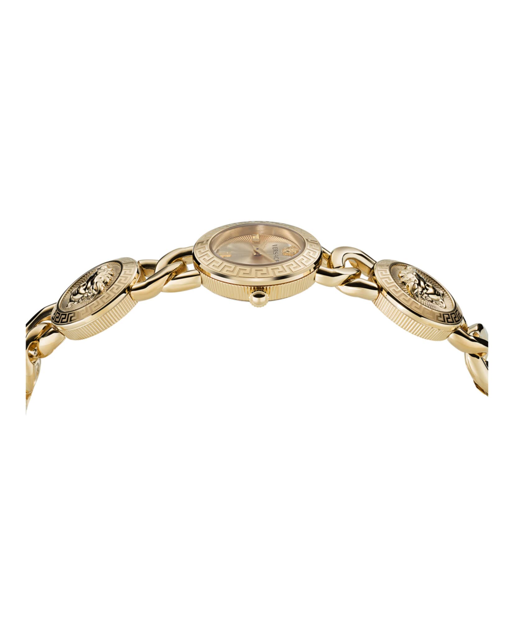Versace Stud Icon Collection Luxury Women's Watch - Gold Bracelet, Case & Dial | Elegant Timepiece for Formal Events, Parties & Special Occasions