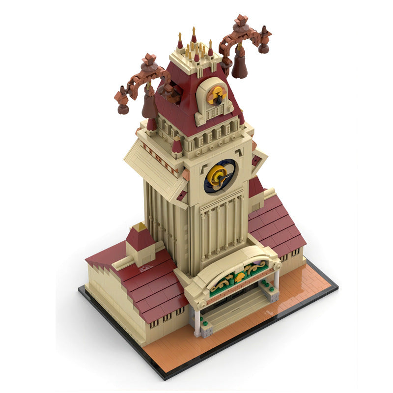 3427pcs MOC 143014 Twilight Town Central Station Building Blocks Set - Kingdom Hearts II Inspired Model Kit for Adults & Teens - Perfect for Display, Collection and Gaming Enthusiasts
