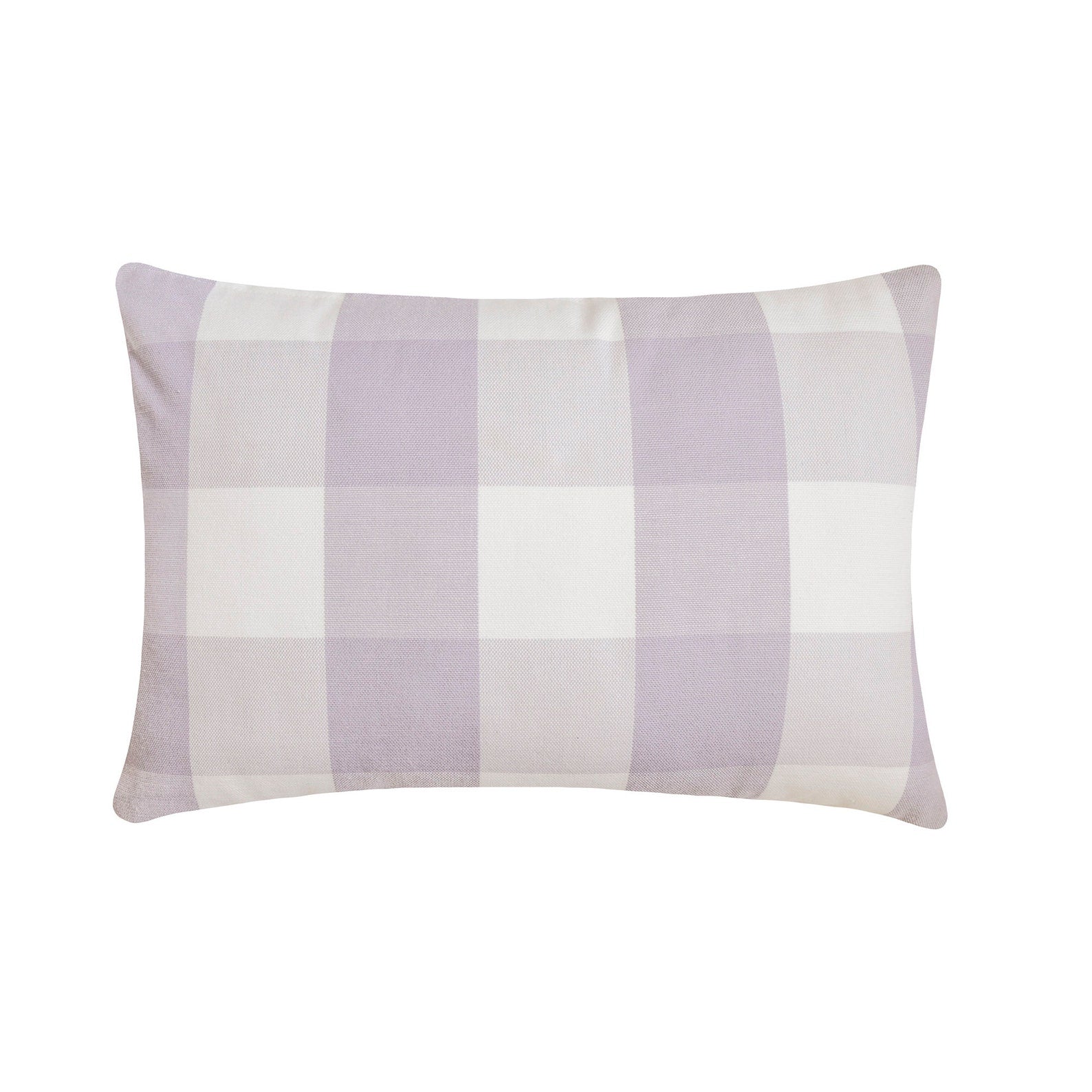 Beige Plaid Cotton Throw Pillow Cover - Soft Decorative Cushion Case for Sofa, Bed & Home Decor