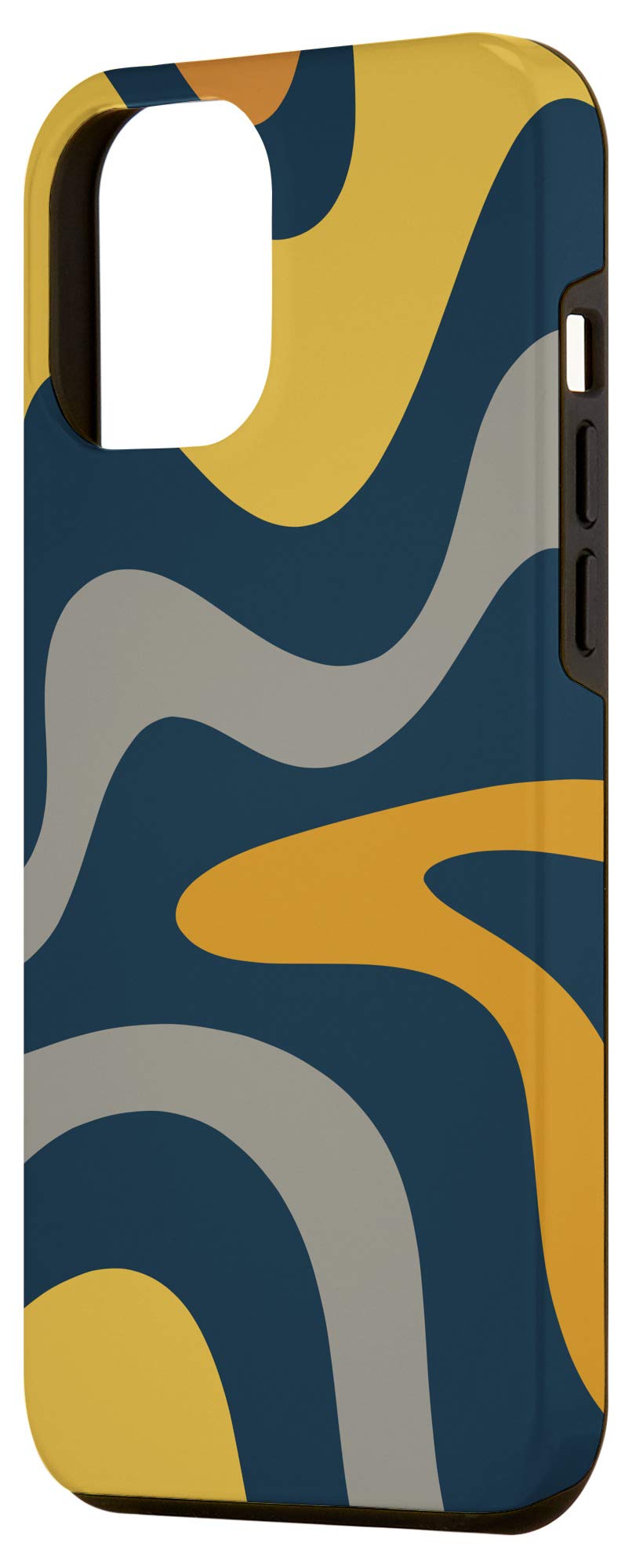 Vintage 60s 70s Swirl Design iPhone 12 Pro Max Case - Trendy Retro Aesthetic Protective Cover for Everyday Use, Travel & Photo Shoots
