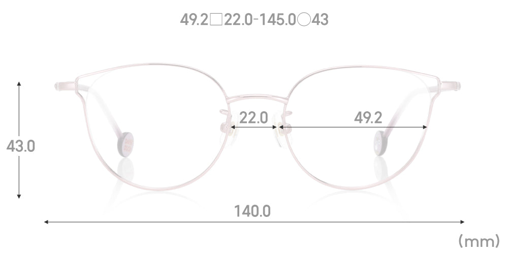 JINS x Disney Daisy Duck 075 Eyeglasses - Stylish Disney Collaboration Frames for Women & Men - Perfect for Fashion, Reading & Everyday Wear