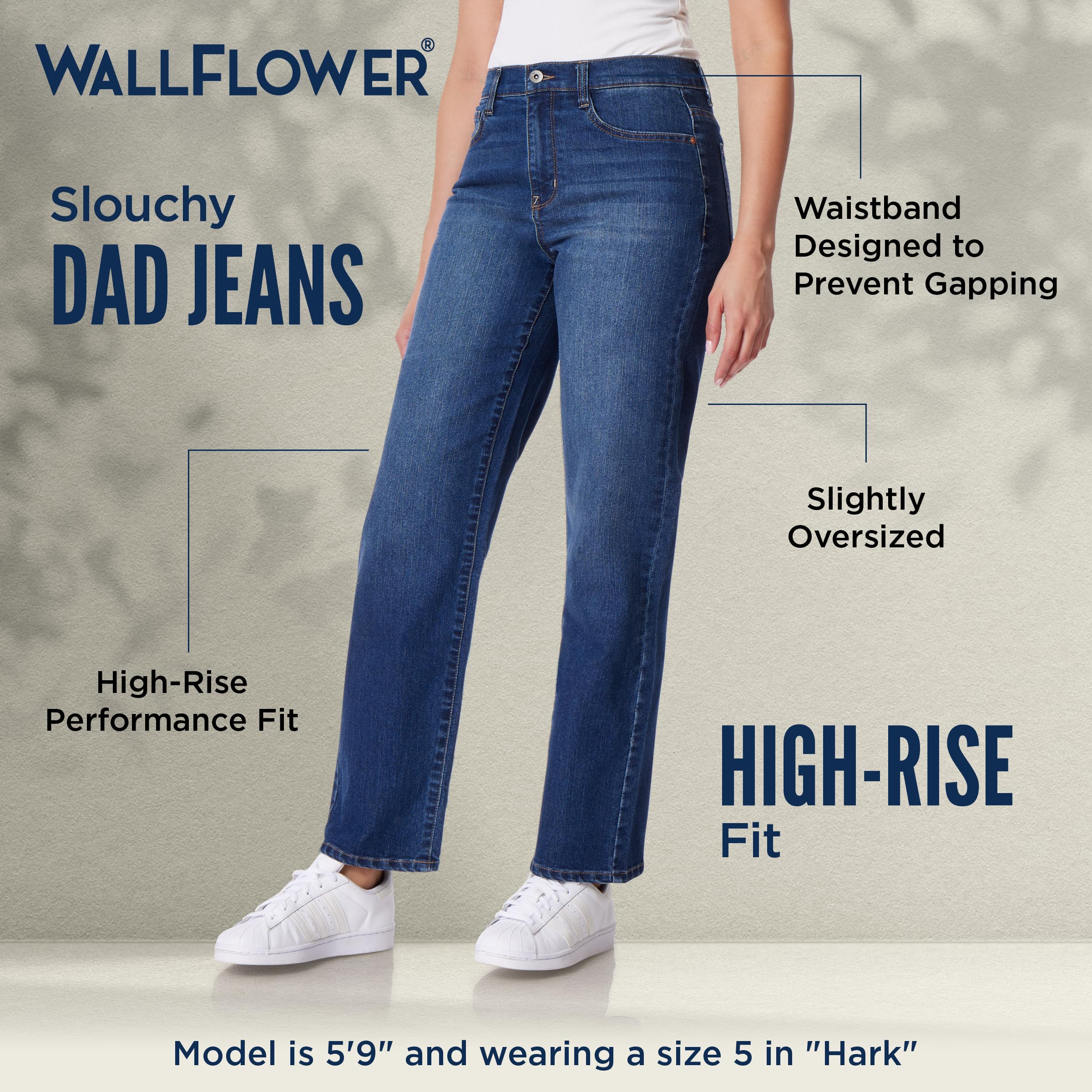 Vintage High-Rise Dad Jeans for Women - Insta-Worthy Distressed Denim Pants | Casual Streetwear & Retro Fashion Outfits