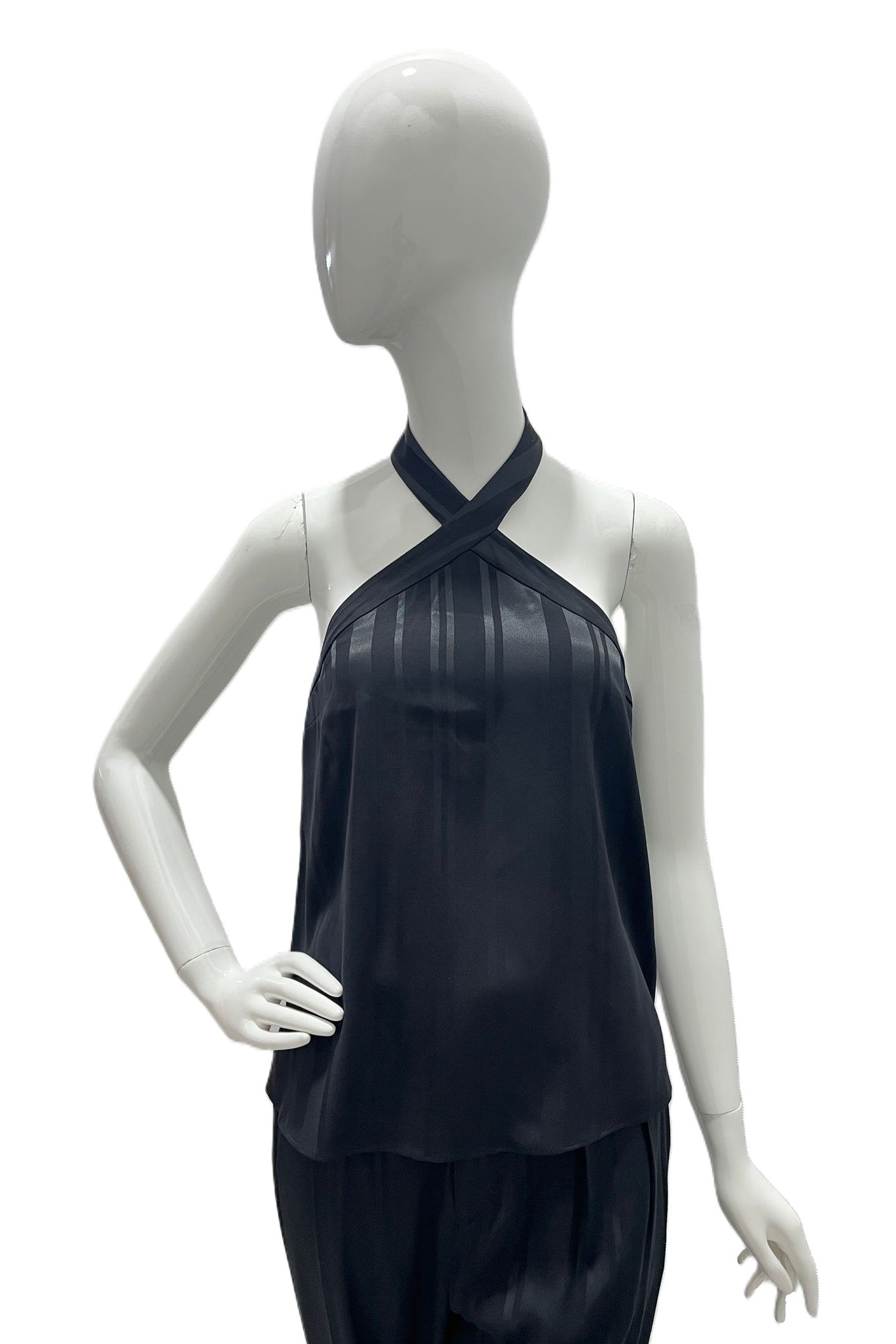 Stylish Equipment Top with Vertical Lined Print - Trendy Women's Fashion Blouse for Work, Party & Casual Outfits