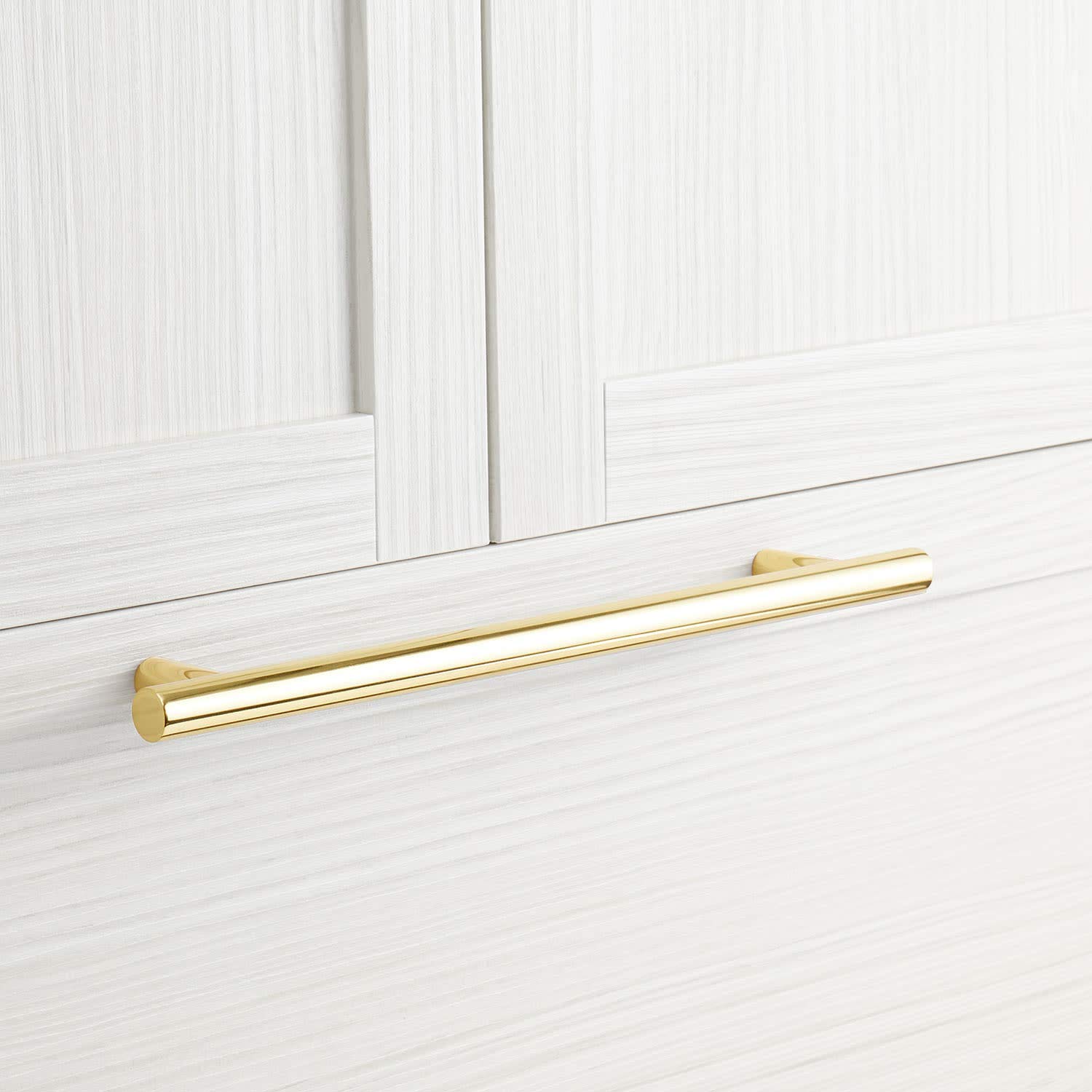 Signature Hardware 450268 Avignon 12 Inch Center to Center Bar Cabinet Pull - Polished Brass - Modern Kitchen & Bathroom Cabinet Hardware Upgrade for Stylish Home Decor