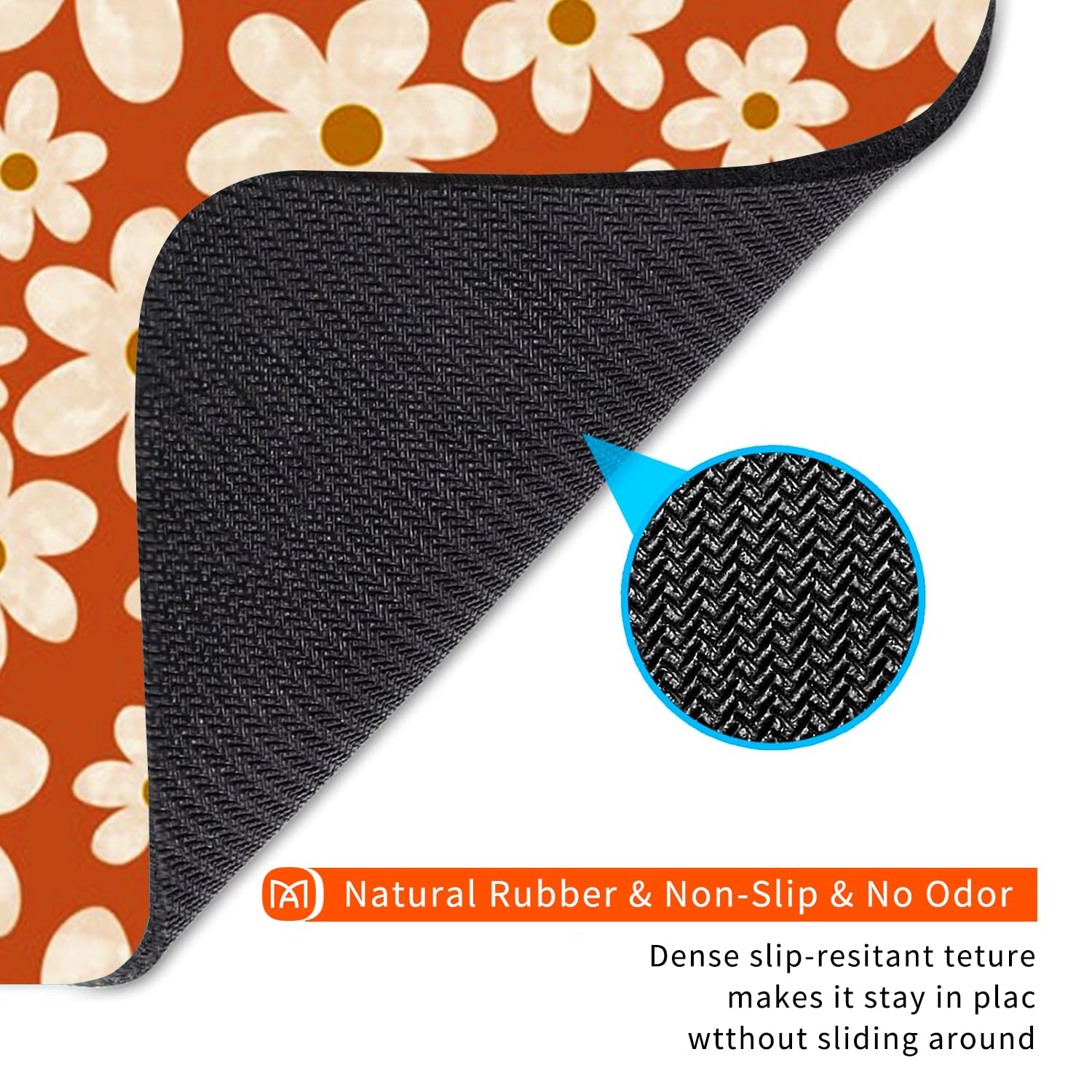 Cute Floral Square Mouse Pad - Personalized Premium Textured Washable Lycra Cloth Mouse Mat with Non-Slip Rubber Base for Wireless Mouse - Perfect for Office, Gaming & Home Computer Setup