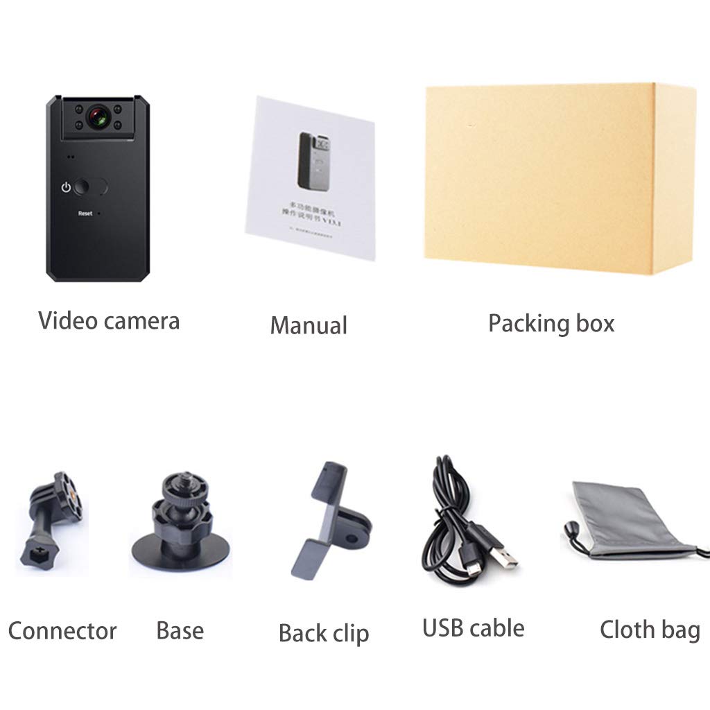 JSGHGDF Md90a Wireless Security Camera with Motion Detection - Indoor/Outdoor HD Webcam for Home, Office & Baby Monitor
