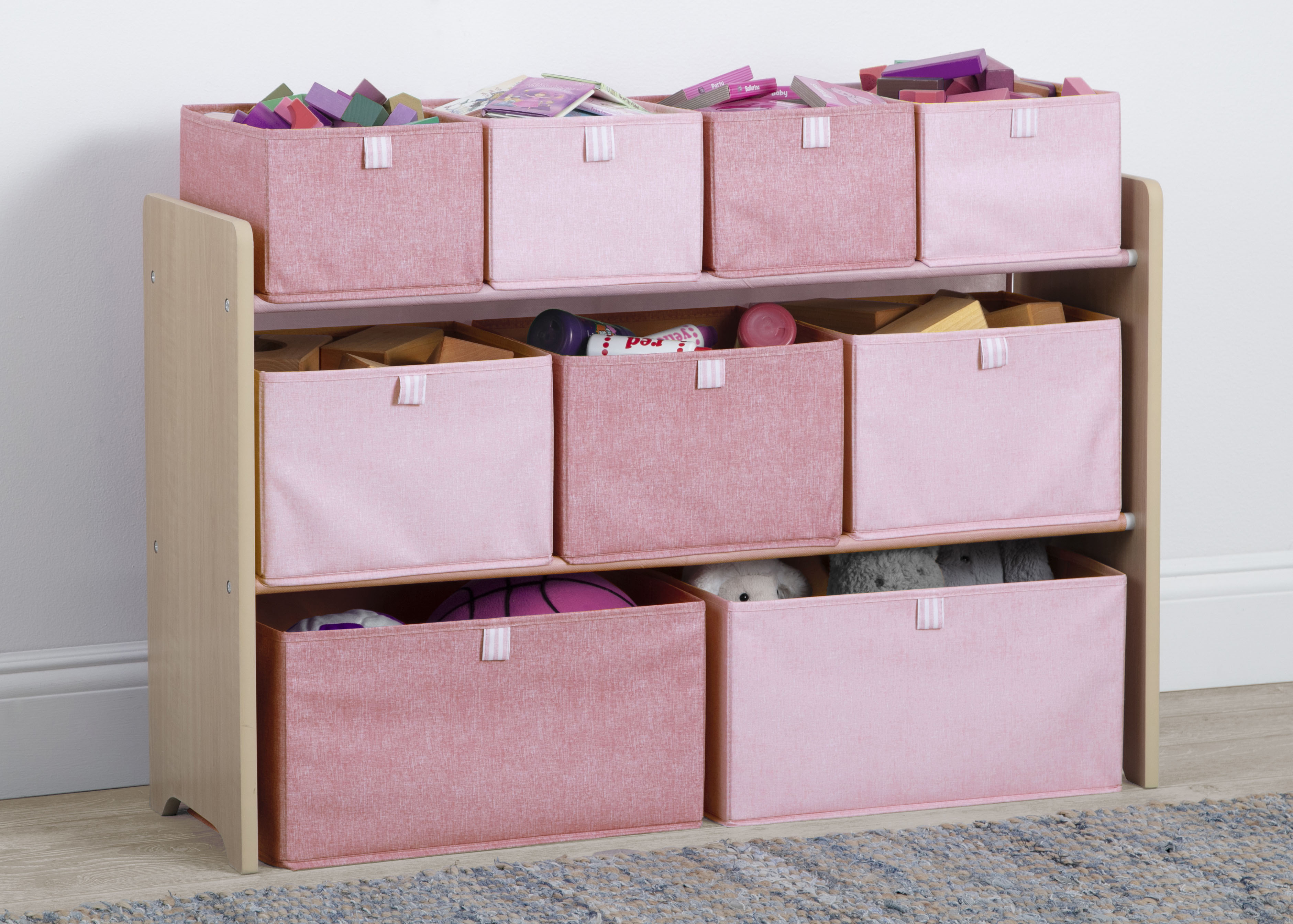 GapKids Deluxe Toy Organizer Storage Bin - Multifunctional Kids Room Organization for Toys, Books & Clothes - Perfect for Nursery, Playroom & Bedroom Storage Solutions