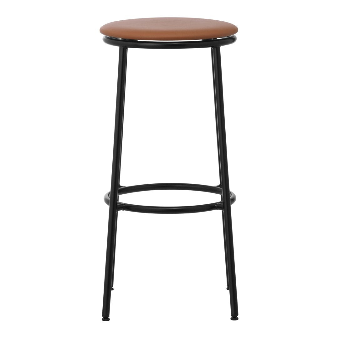 Circa Bar Stool - Upholstered Counter Height Stool with Padded Seat - Modern Kitchen & Bar Furniture for Home, Restaurant, and Cafe Use