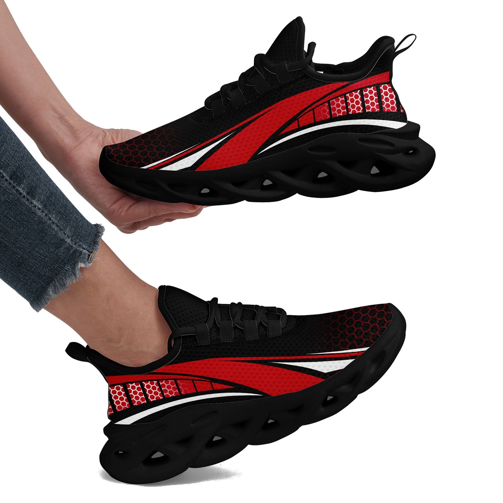 Custom Maxsoul Personalized Sneakers - Breathable Lightweight Running Shoes for Men & Women | Gym Workout, Jogging, Casual Wear (Style: FN003 E025022, Size 8)