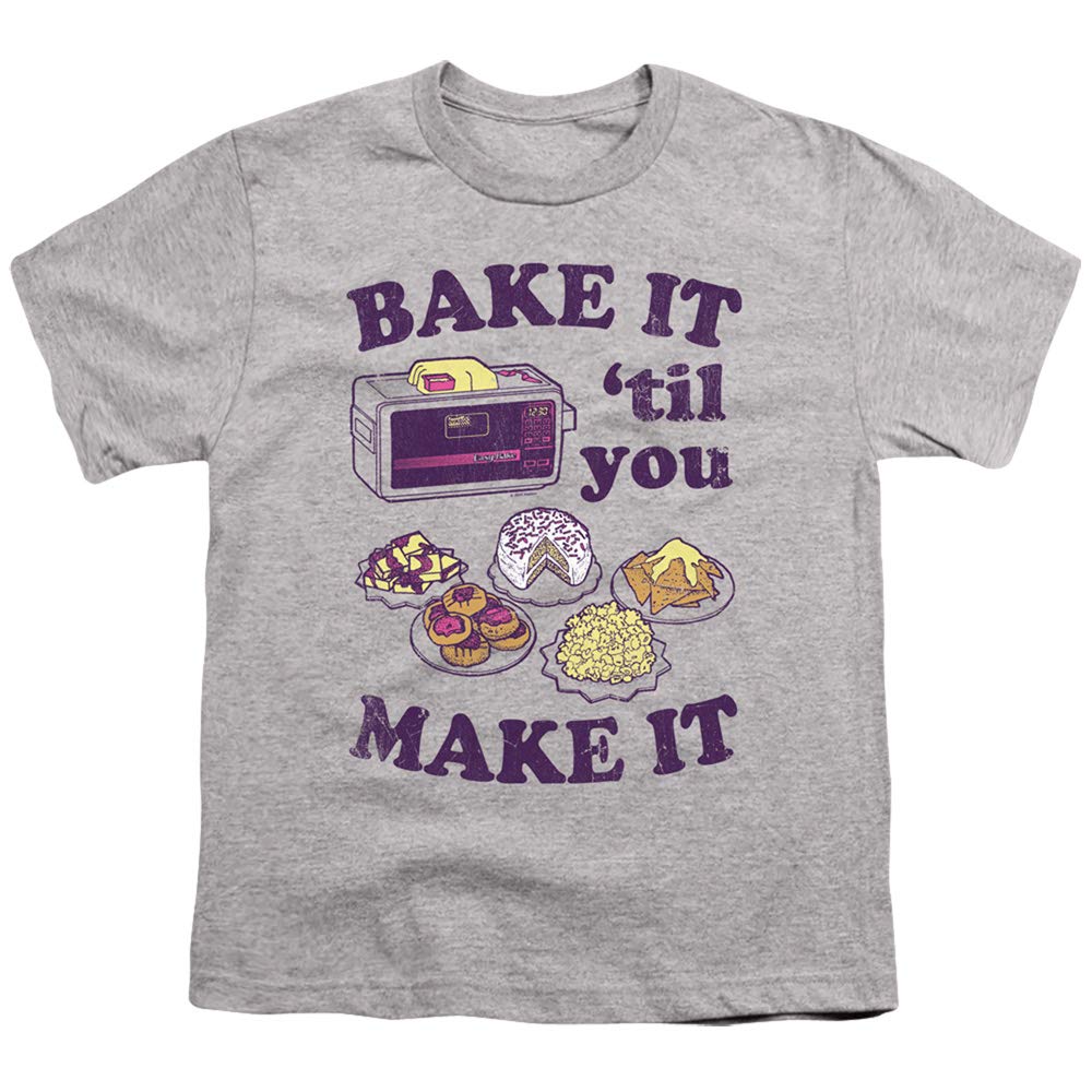 Easy Bake Oven Bake It Til You Make It Unisex Youth T-Shirt | Fun Baking Themed Kids Apparel for Cooking Enthusiasts & Birthday Gifts