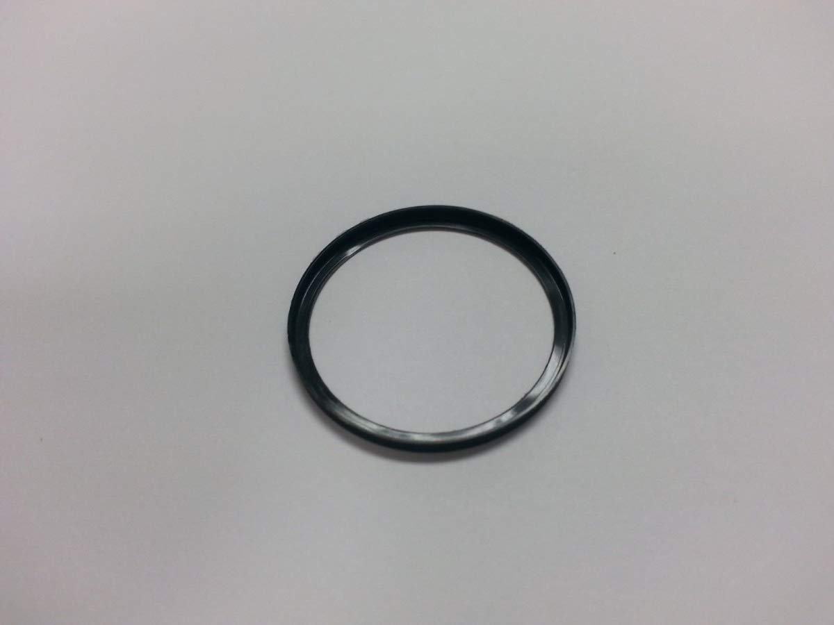 Premium Black Rubber Air Cap Gasket - 44mm Durable Seal for Automotive, Plumbing & Industrial Applications - Perfect for Air Compressors, Pumps & Pipe Fittings