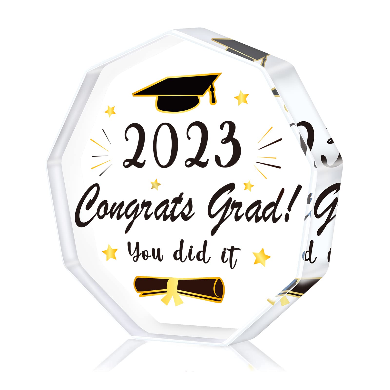 2023 Graduation Gifts for Her & Him - Personalized Keepsake Paperweight with 