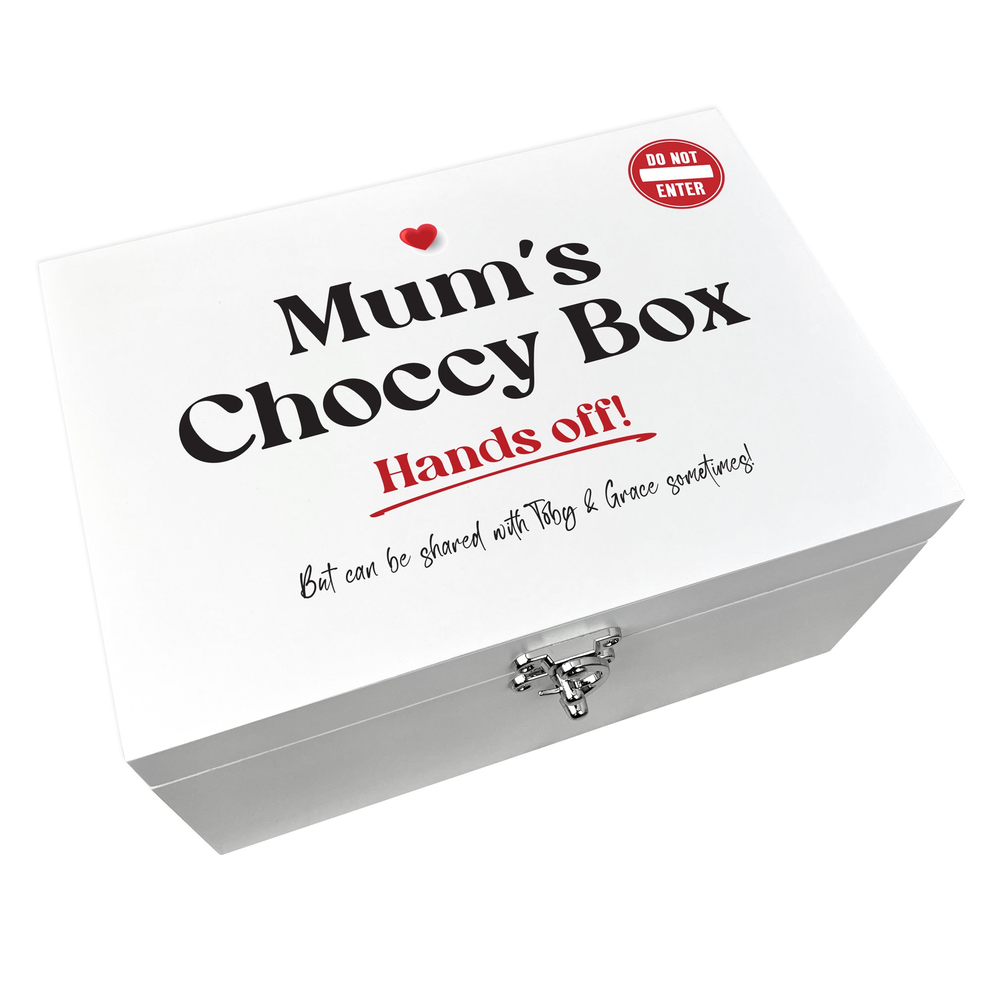 Personalized Mom's Snack & Chocolate Gift Box - White Hamper Gift Basket (3 Sizes: 22cm, 27cm, 30cm) - Perfect for Mother's Day, Birthday & Thank You Gifts