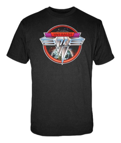 FEA Men's Van Halen Space Logo Graphic T-Shirt - Vintage Rock Band Tee for Casual Wear & Concerts