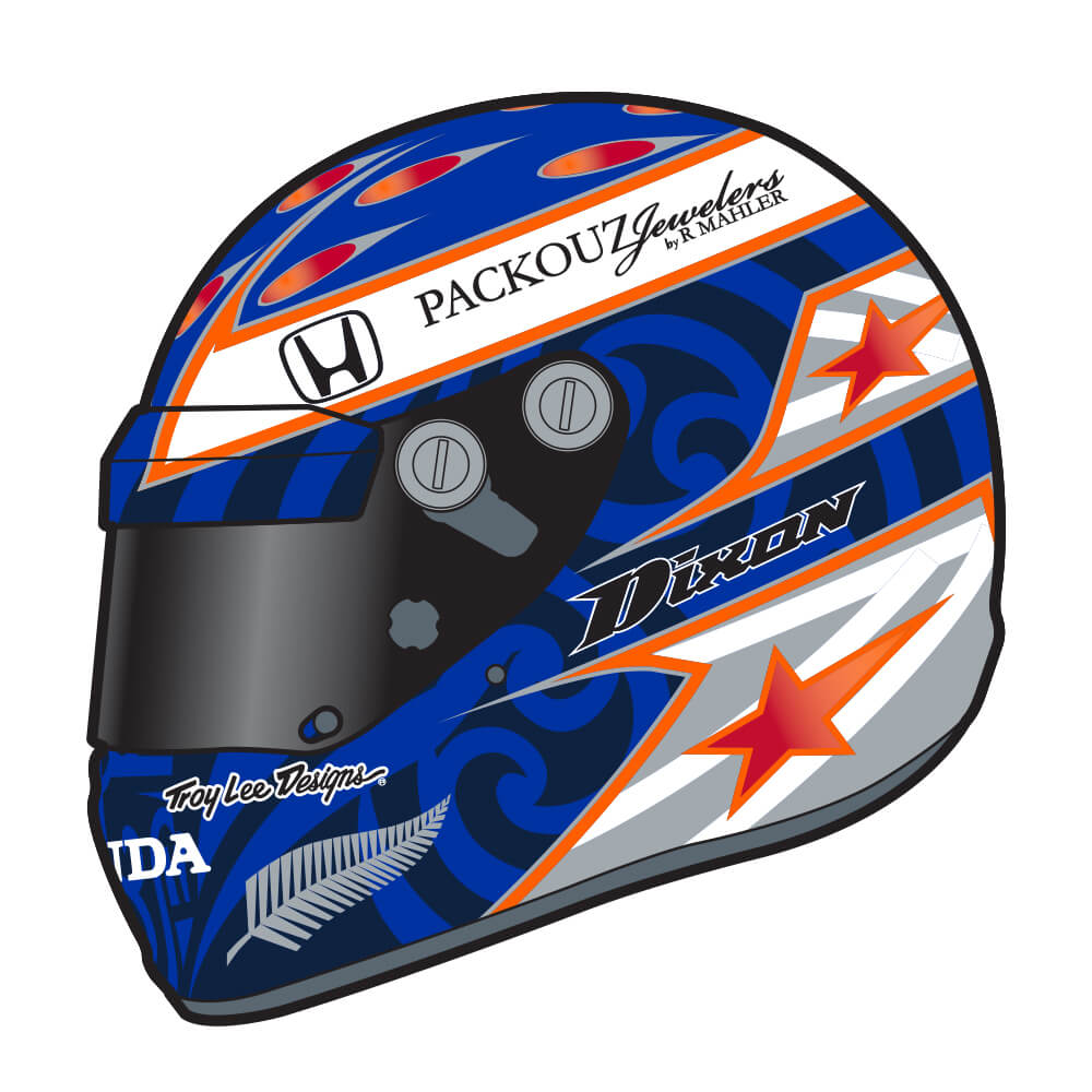 Scott Dixon Stickers - Patriotic Red, White & Blue Decals for Cars, Laptops & Water Bottles | Perfect for Racing Fans & American Pride Decor