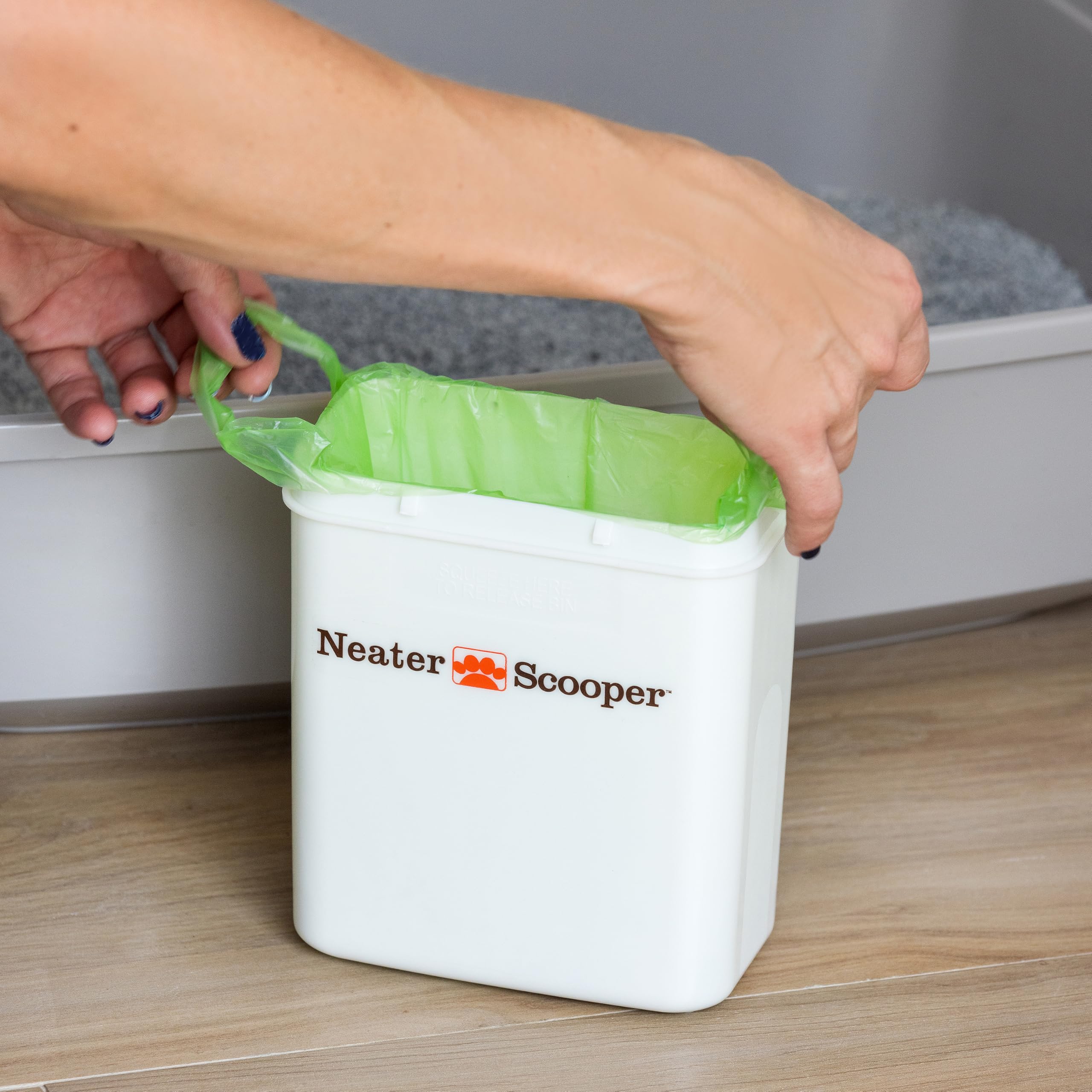 Neater Scooper Standard Size Refill Bags - 45 Count (3 Boxes) for Standard Neater Scooper Litter Box - Durable Pet Waste Bags for Easy Cat Litter Cleaning & Odor Control - Perfect for Multi-Cat Households & Daily Litter Maintenance