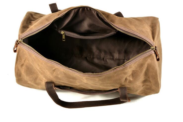 Durable Canvas Duffle Bags for Travel & Gym - Grey, Brown, Green & Black - Perfect for Weekend Getaways, Sports & Outdoor Adventures