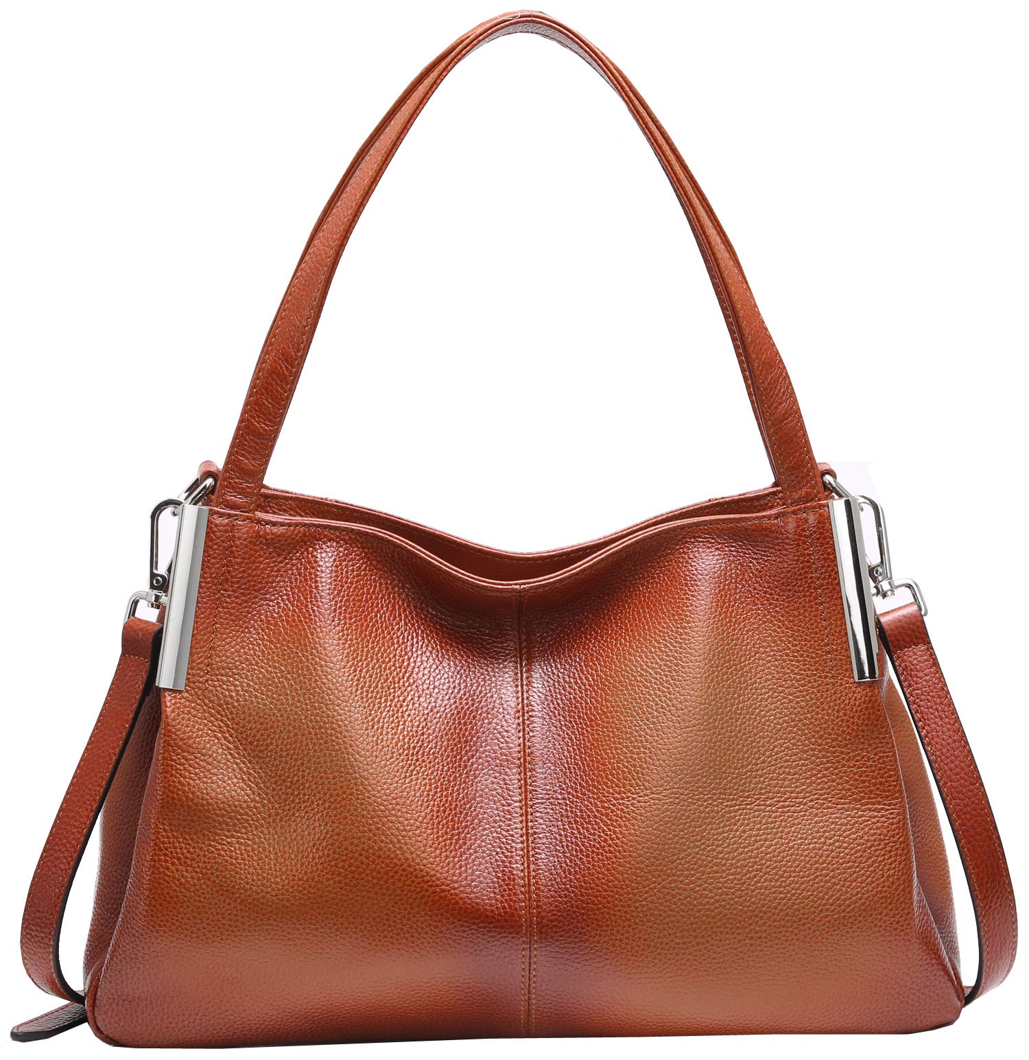 Stylish HESHE Leather Tote Bags for Women - Designer Top Handle Shoulder Purse & Crossbody Handbag for Office, Work & Everyday Use