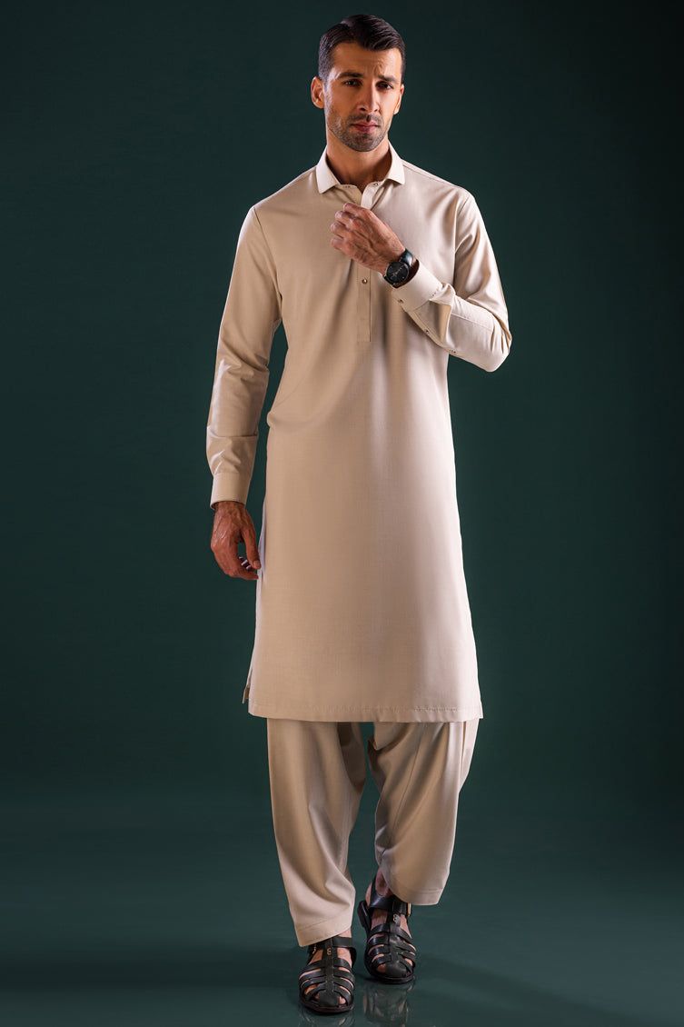 Blended Green Shalwar Kameez - Traditional Pakistani Outfit for Men & Women | Perfect for Weddings, Festivals & Cultural Events