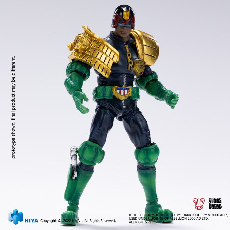 1/18 HIYA 4inch Action Figure - Exquisite Mini Series Judge Dredd & Judge Giant Collectible Toy for Display & Play | Perfect for Comic Fans & Collectors