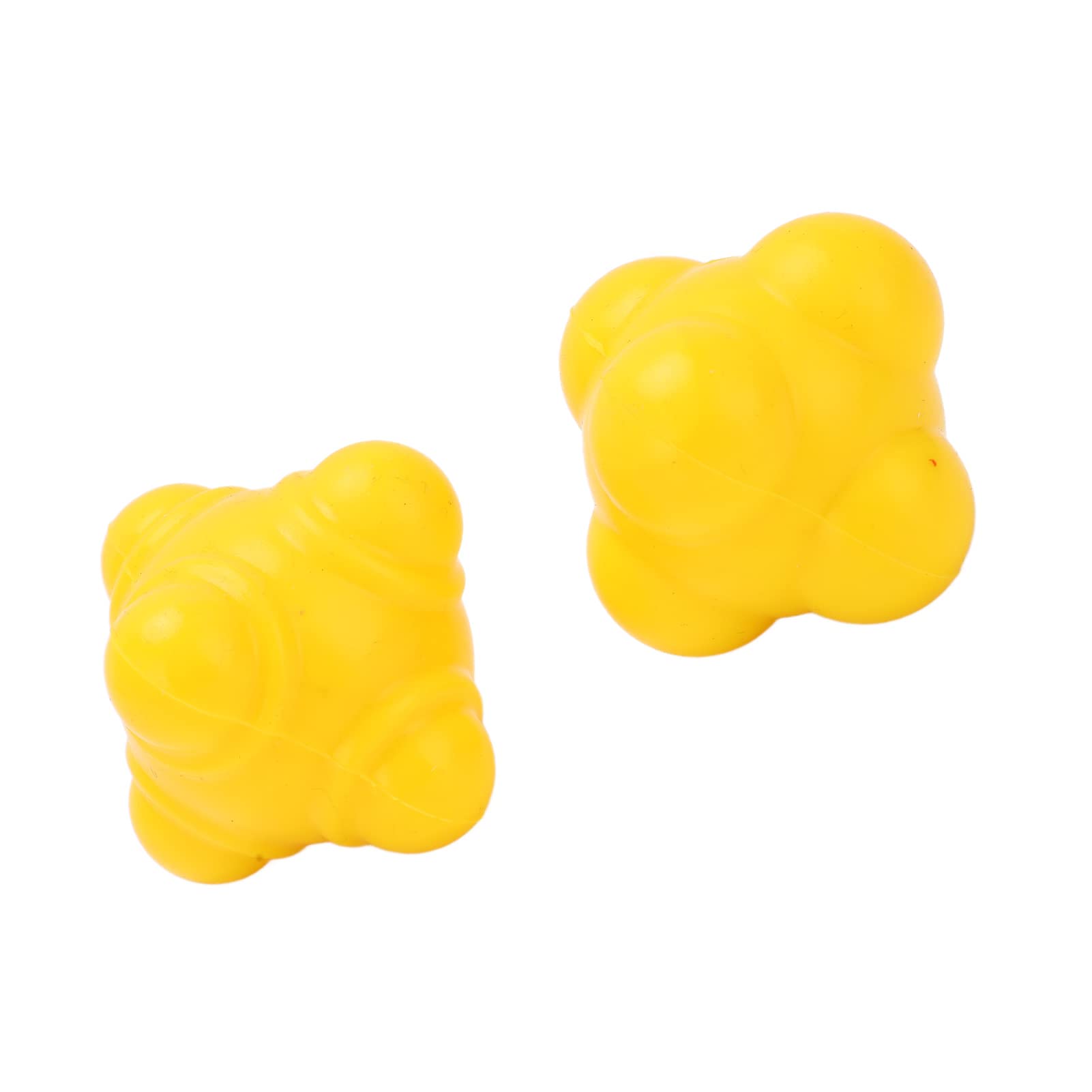 2Pcs Irregular Rubber Bounce Balls for Hand-Eye Coordination Training - Perfect for Kids Sports, Occupational Therapy & Gym Exercises