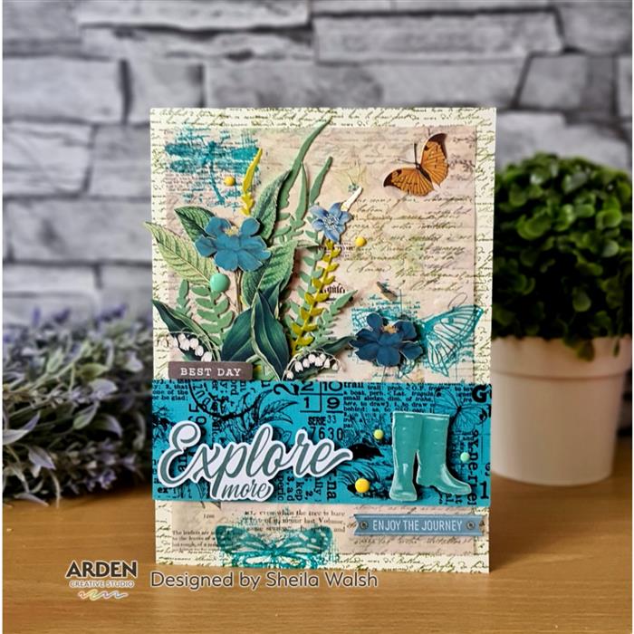 Arden Creative Studio Hidden Creek Decoupage Paper - Premium Scrapbooking Paper for DIY Crafts, Card Making, and Home Decor - Perfect for Scrapbook Albums, Gift Wrapping, and Decoupage Projects