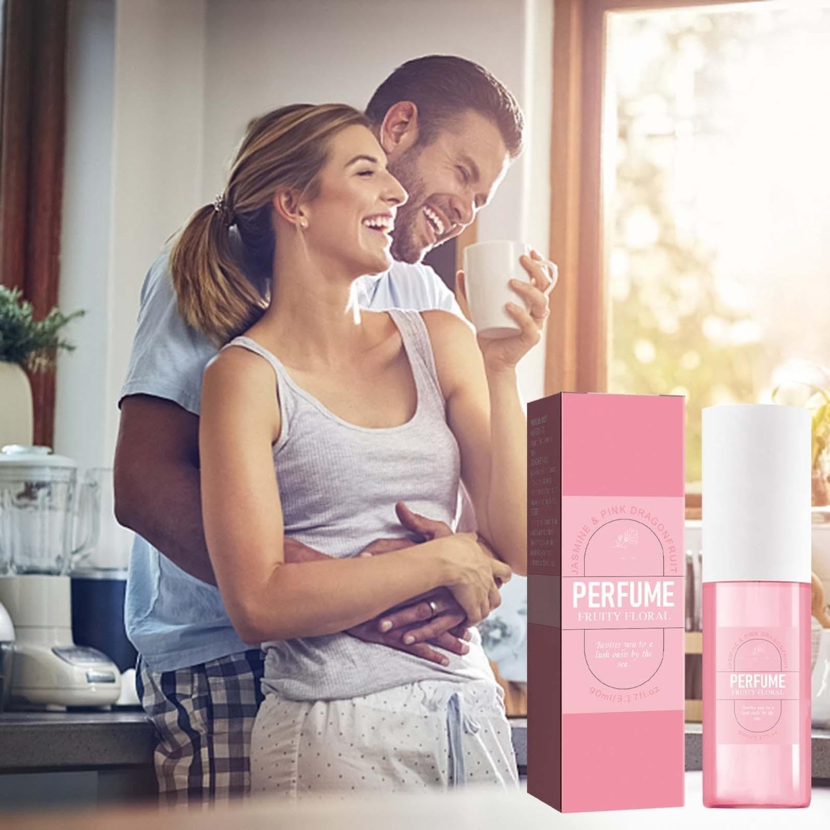 Women's Perfumed Body & Hair Mist - Pheromone Elixir Eau De Toilette (Pink) | Long-Lasting Fragrance for Daily Wear, Date Nights & Special Occasions