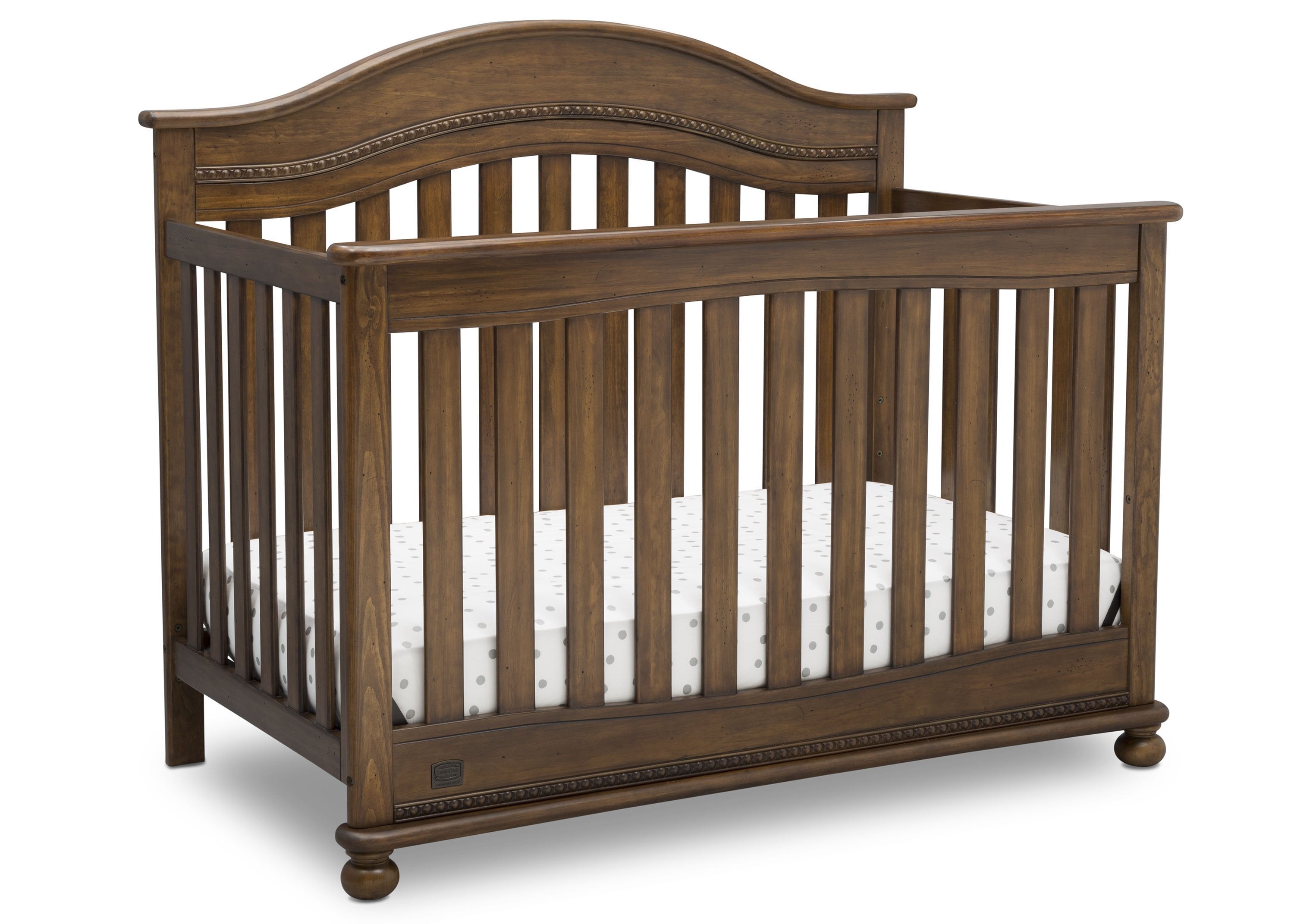 Bristol 4-in-1 Convertible Baby Crib - Toddler Bed, Daybed & Full-Size Bed Frame - Safe Nursery Furniture for Newborns & Kids - Perfect for Bedrooms, Daycare & Guest Rooms