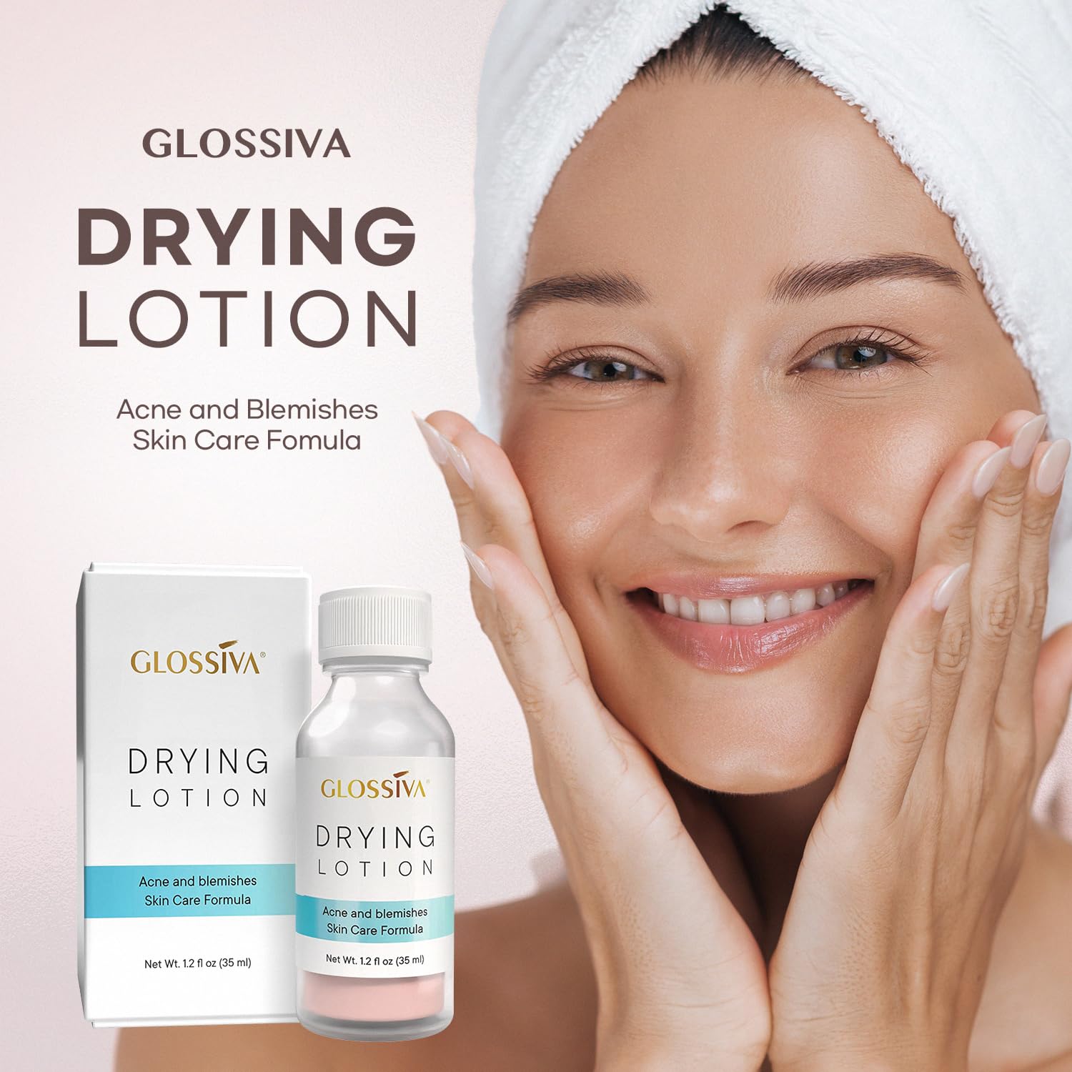 Acne Spot Treatment Drying Lotion - Fast Overnight Blemish & Pimple Solution for Clear Skin - 1.23 Fl Oz - Perfect for Teen & Adult Acne Care, Travel-Friendly Skincare Essential