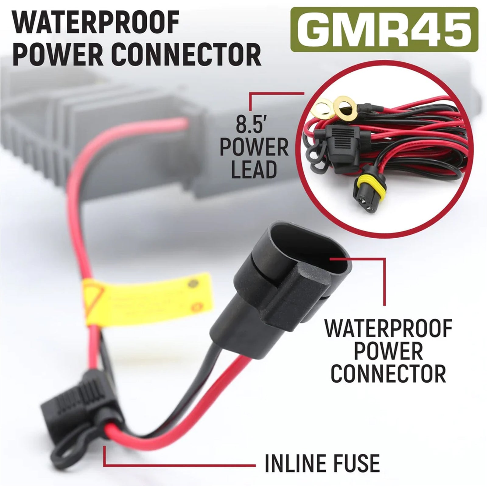 GMR45 High Power GMRS Band Mobile Radio Kit with Antenna - Long Range Communication for Off-Road, RV & Emergency Preparedness
