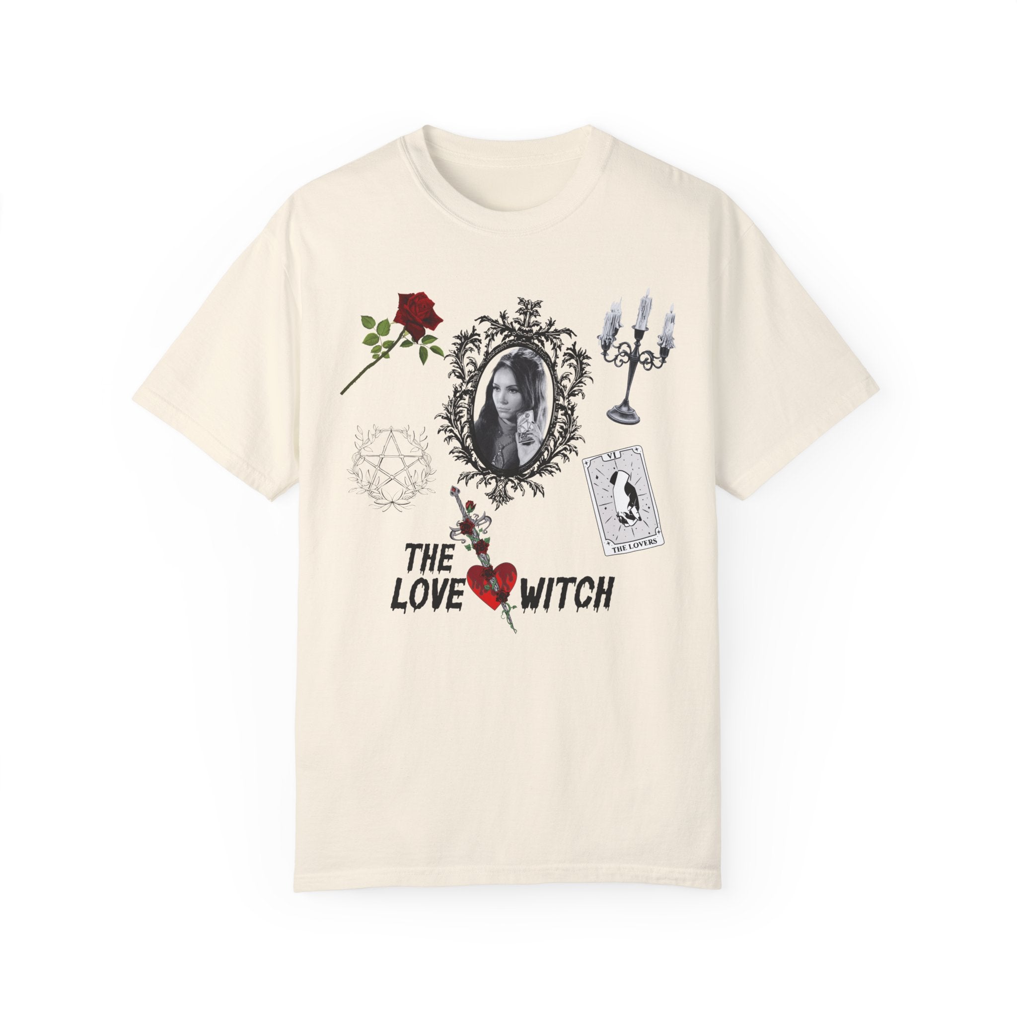 The Love Witch Shirt - Gothic Occult Fashion T-Shirt for Women | Perfect for Halloween, Witchy Aesthetic & Dark Academia Outfits