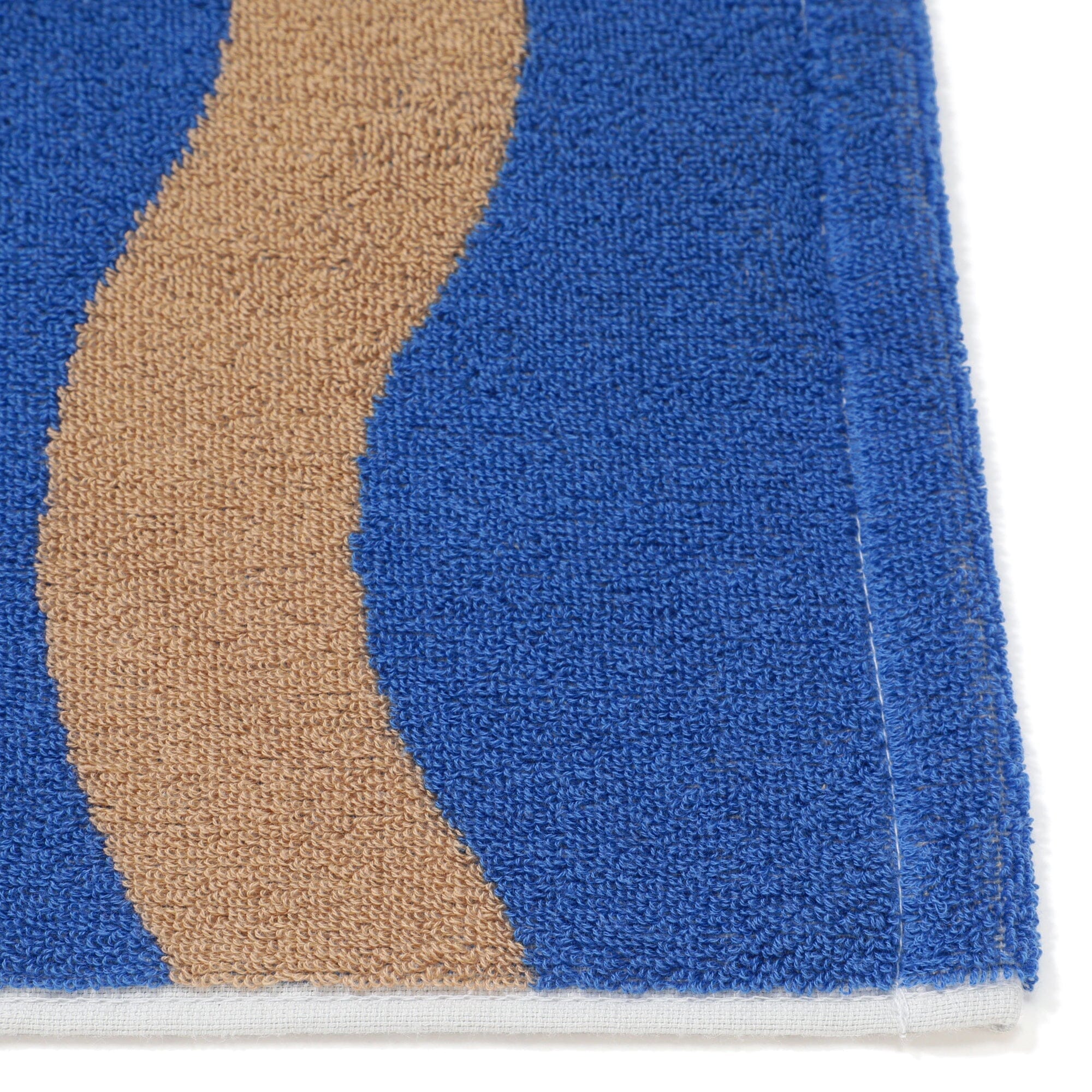 Antibacterial & Deodorizing Wave Pattern Art Bath Towel - Soft, Absorbent & Quick-Drying for Spa, Beach & Luxury Bathroom Decor