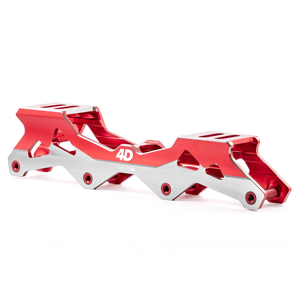 FR 4D Rockered 243mm Frame - High Performance Skate Frames for Aggressive Inline Skating and Urban Freestyle - Perfect for Park, Street, and Vert Skating