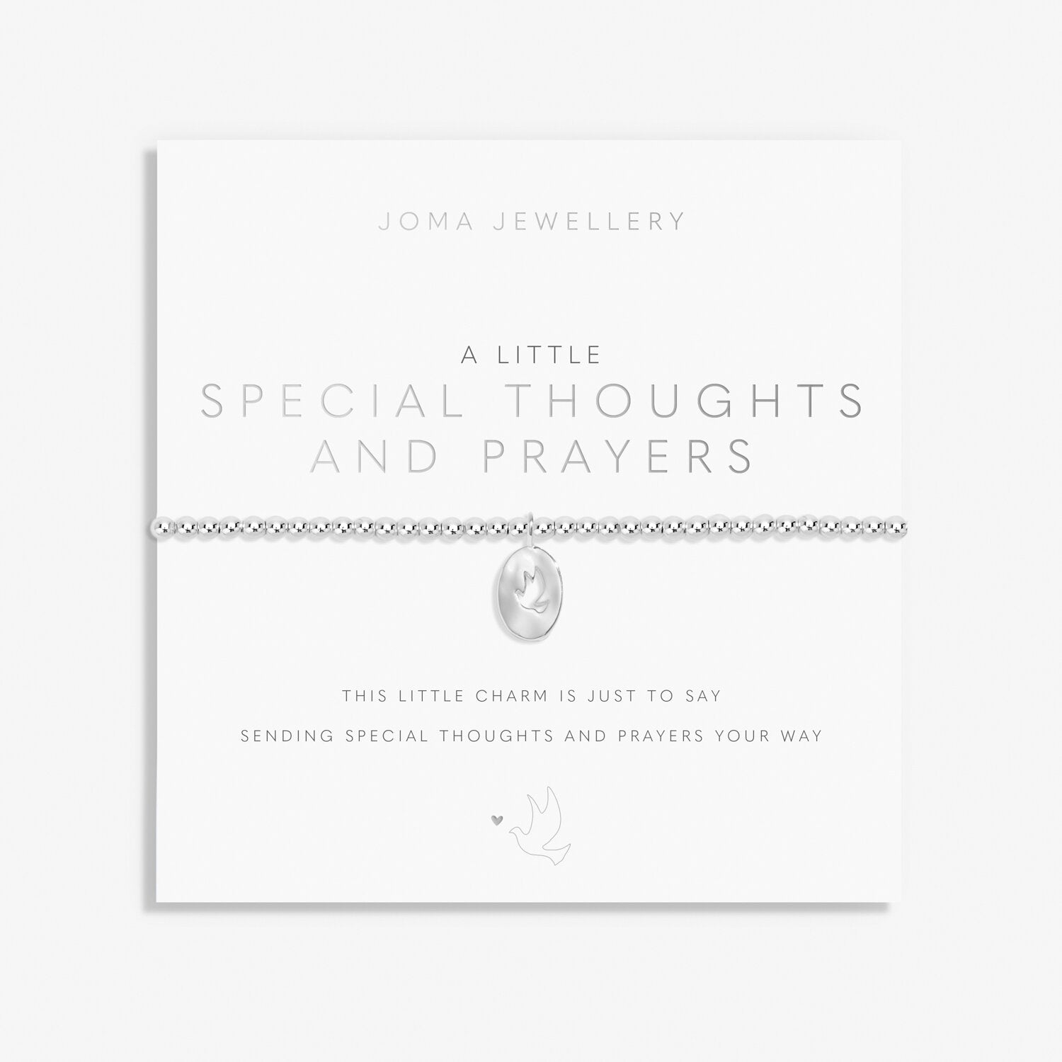 Joma Jewellery Bracelet - A Little Special Thoughts and Prayers Charm Bracelet for Women | Inspirational Gift for Birthday, Christmas & Everyday Wear | Perfect for Spiritual Healing & Positive Energy